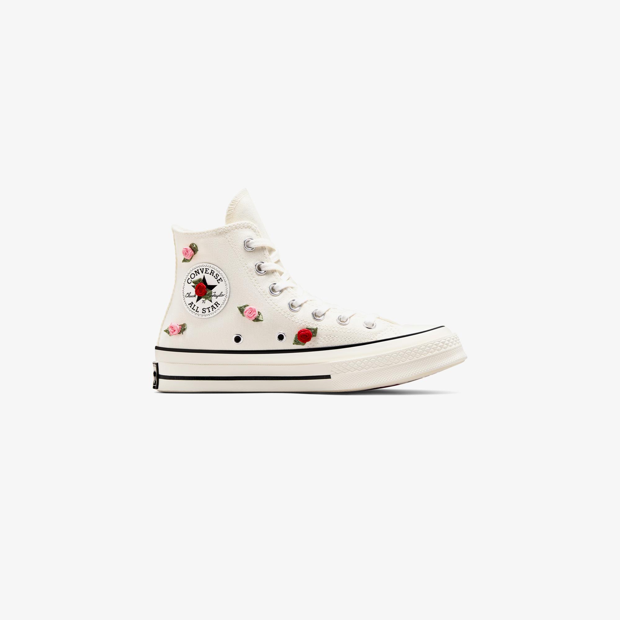 Converse Chuck 70 Roses Unisex Krem Sneaker