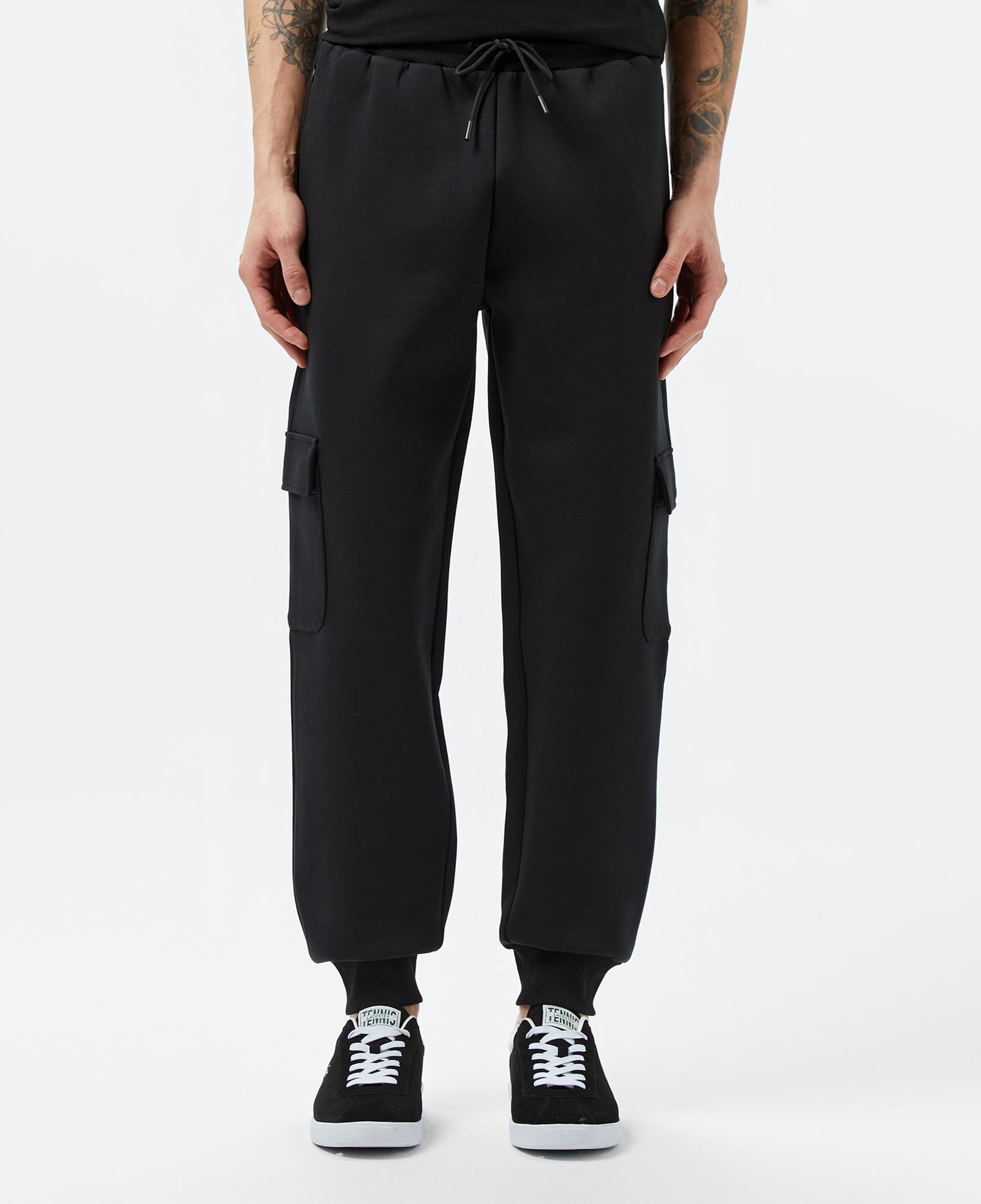 Lacoste Erkek Loose Fit Siyah Eşofman Altı