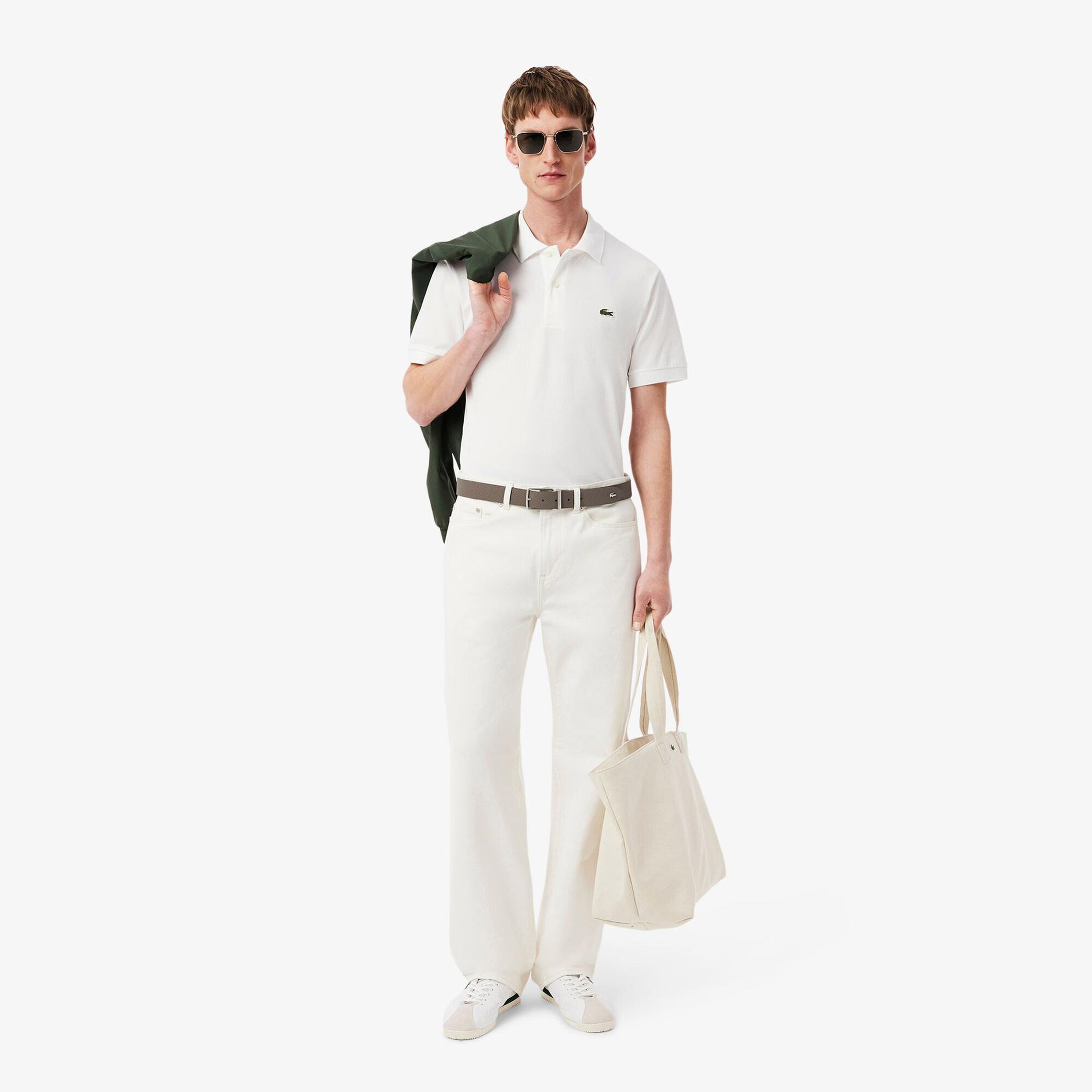 Lacoste Erkek Çift Taraflı Deri Kahverengi Kemer