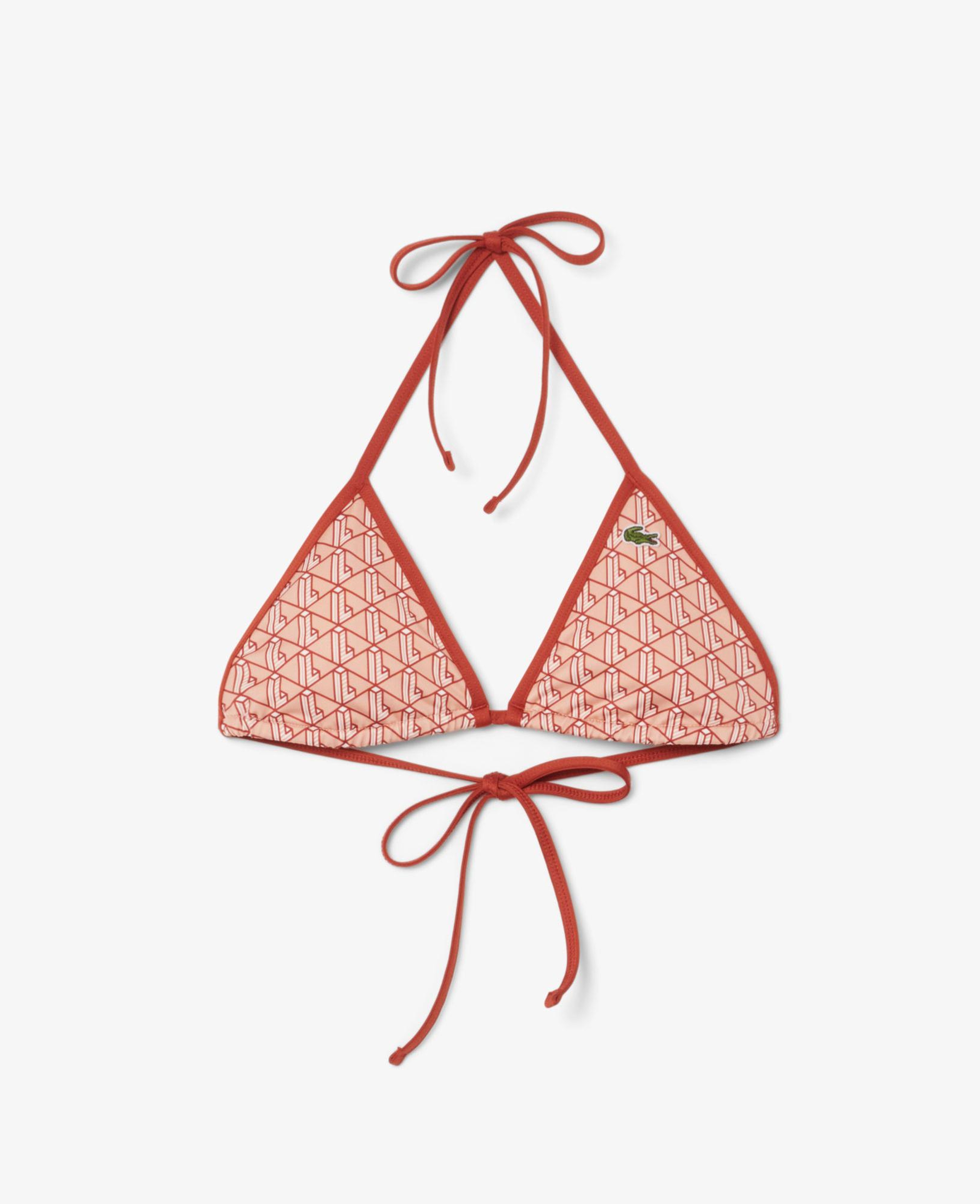 Lacoste Kadın Monogram Kırmızı Bikini Üstü