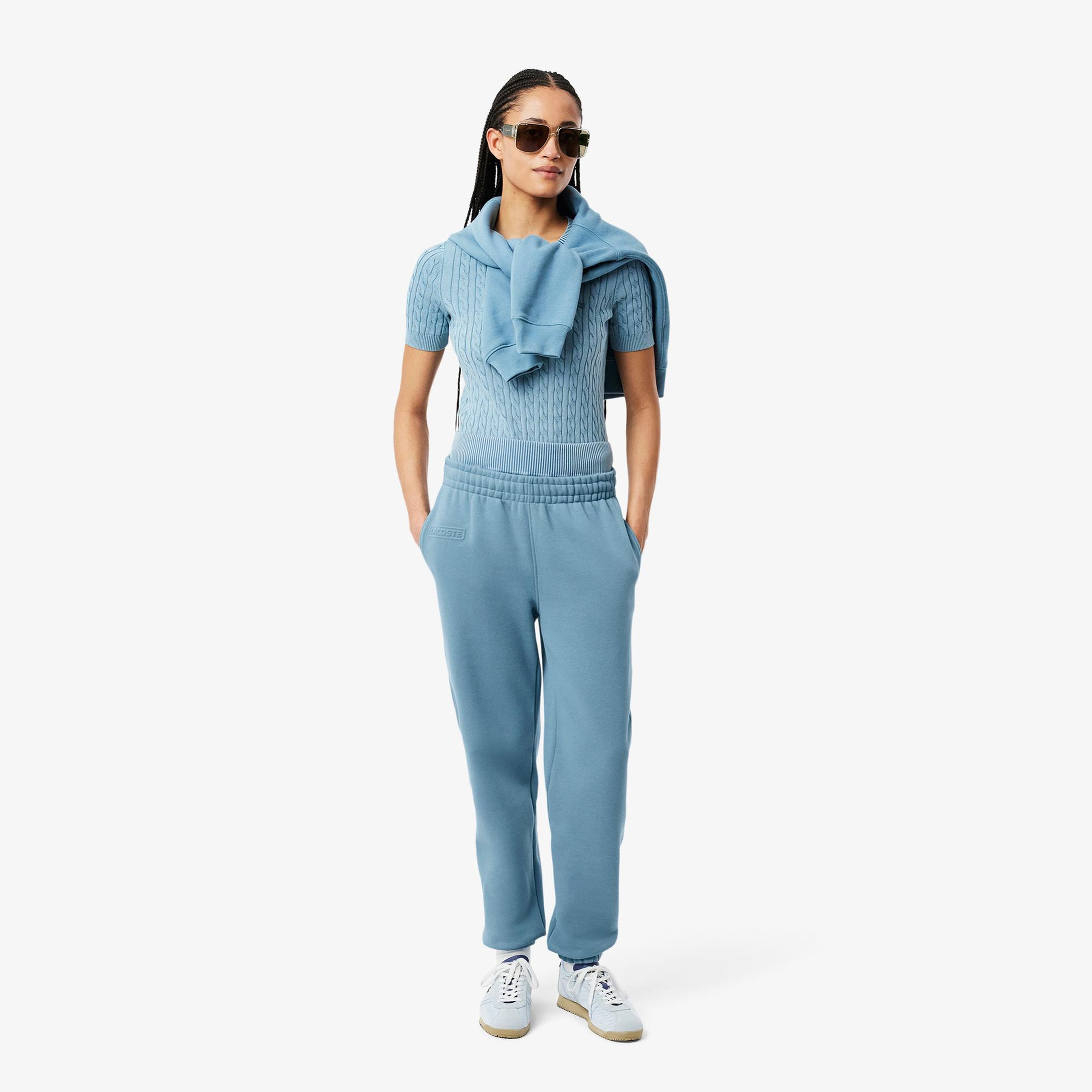 Lacoste Kadın Straight Fit Mavi Eşofman Altı