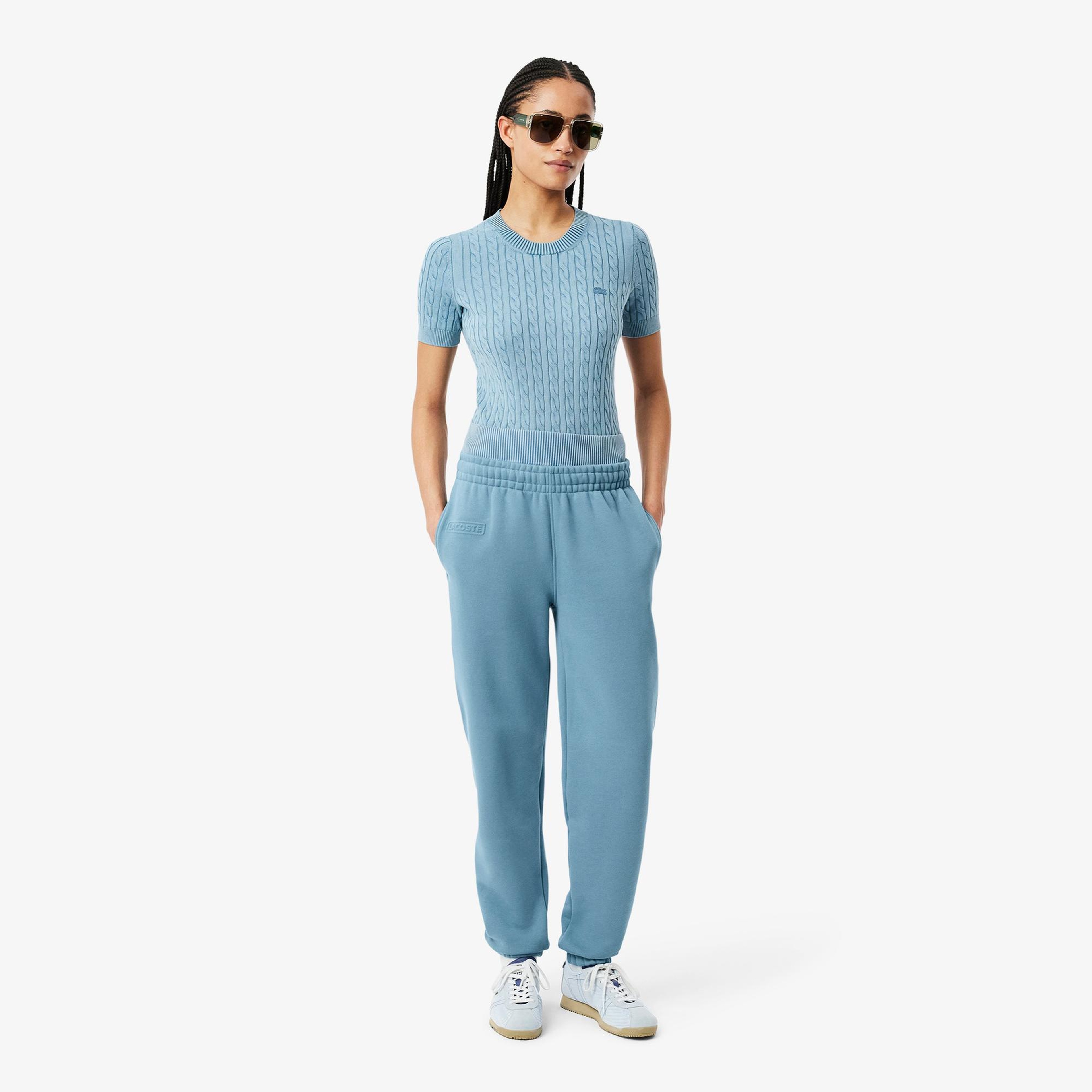 Lacoste Kadın Straight Fit Mavi Eşofman Altı