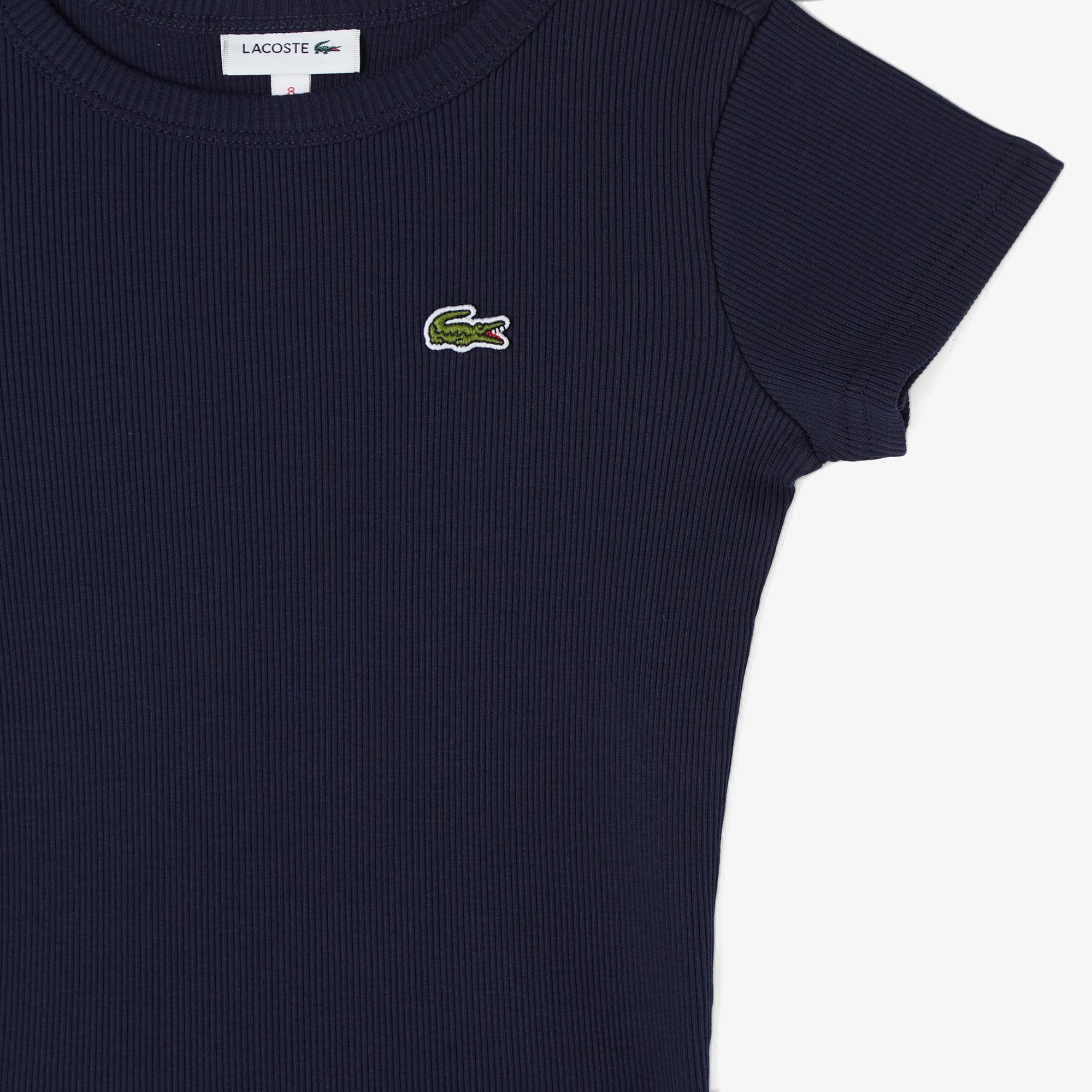 Lacoste Çocuk Bisiklet Yaka Lacivert T-Shirt