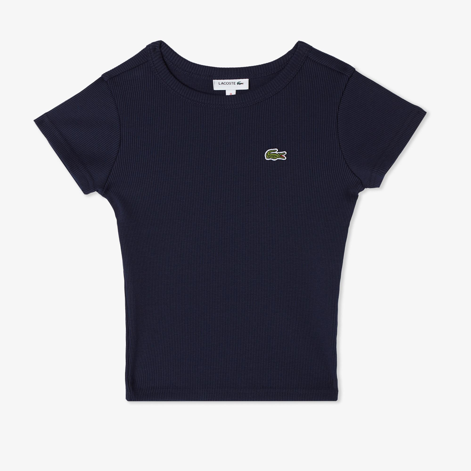 Lacoste Çocuk Bisiklet Yaka Lacivert T-Shirt