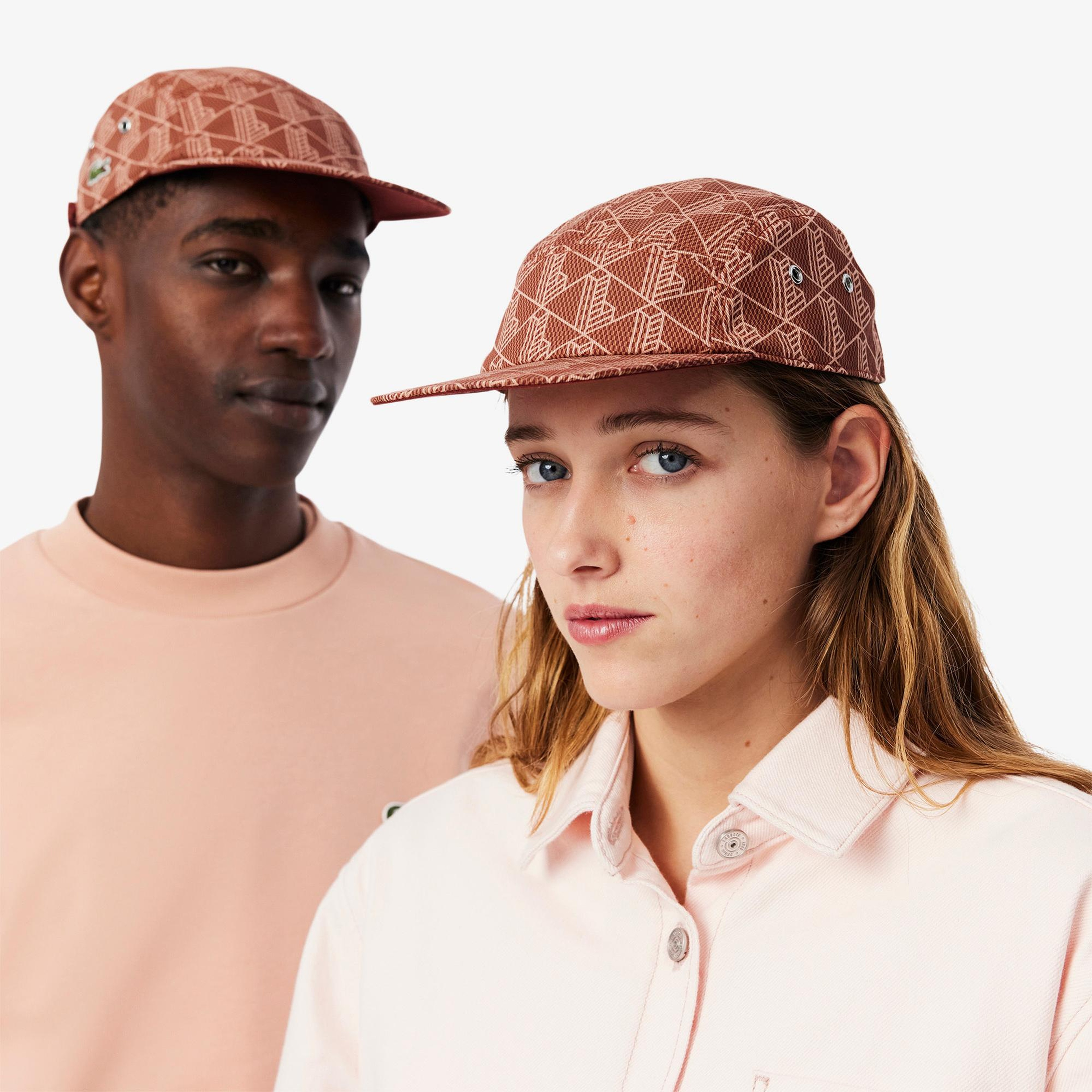 Lacoste Unisex Monogram Kahverengi Şapka