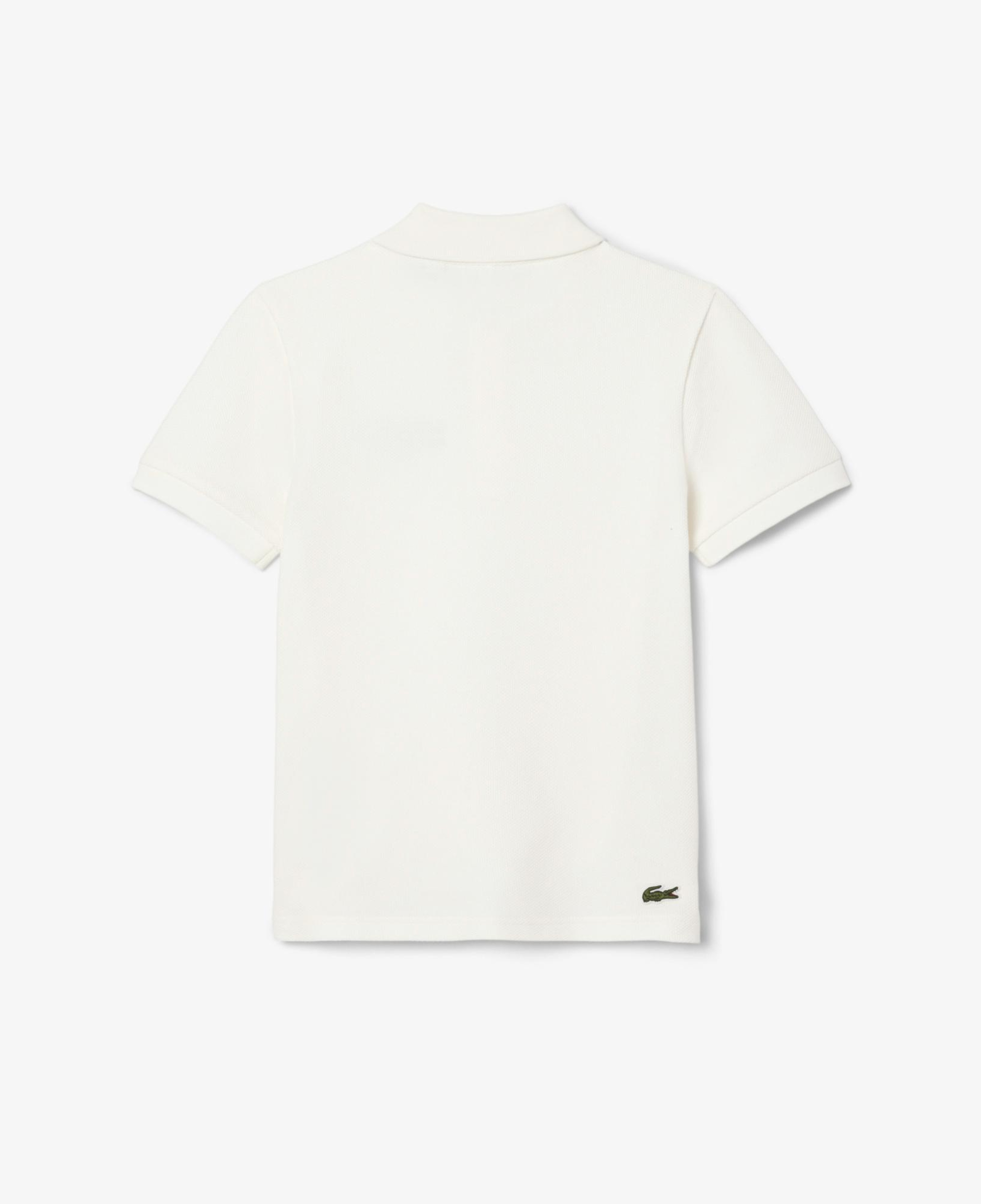 Lacoste Rolland Garros Çocuk Baskılı Beyaz Polo