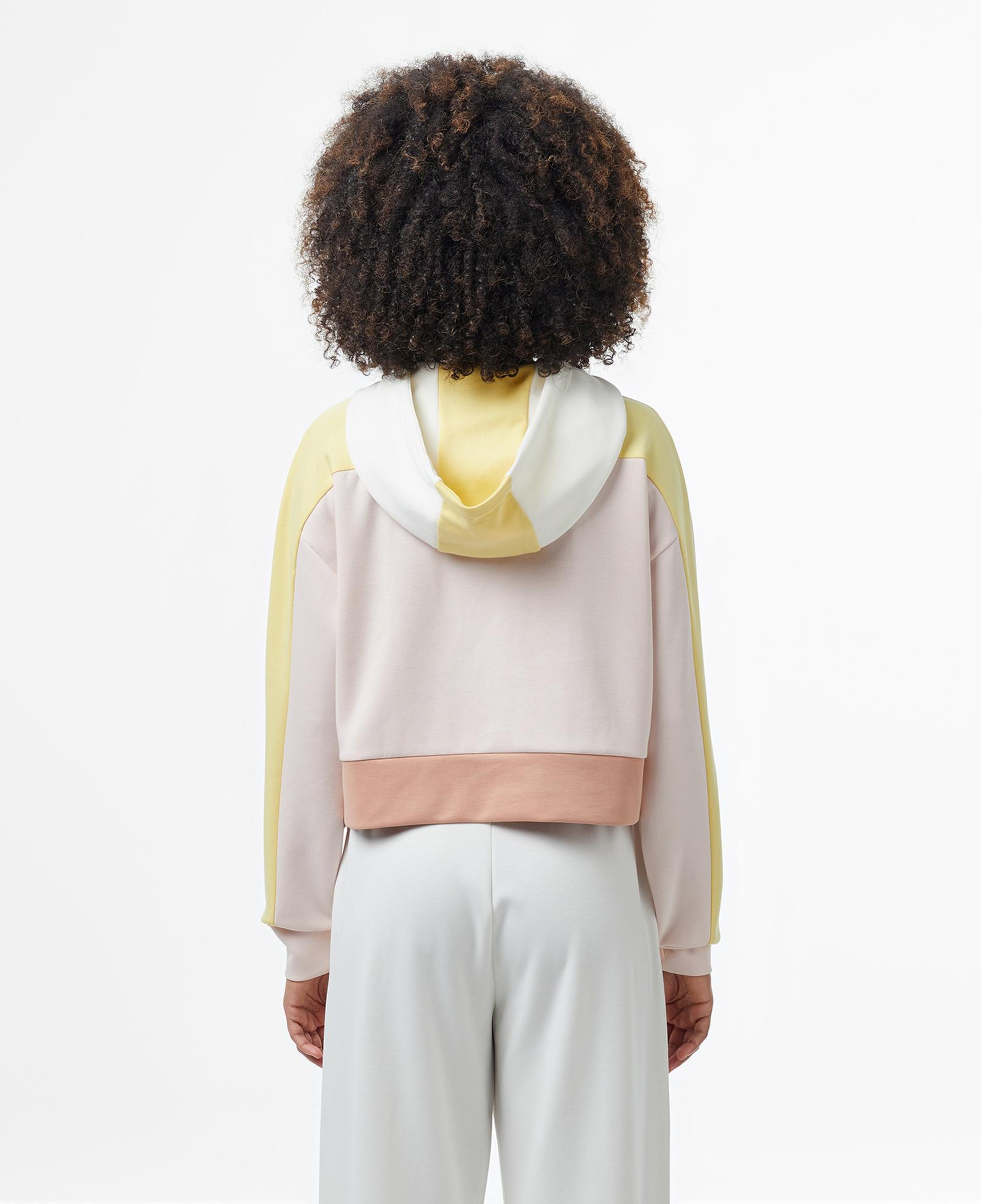 Lacoste Kadın Kapüşonlu Renk Bloklu Açık Pembe Sweatshirt