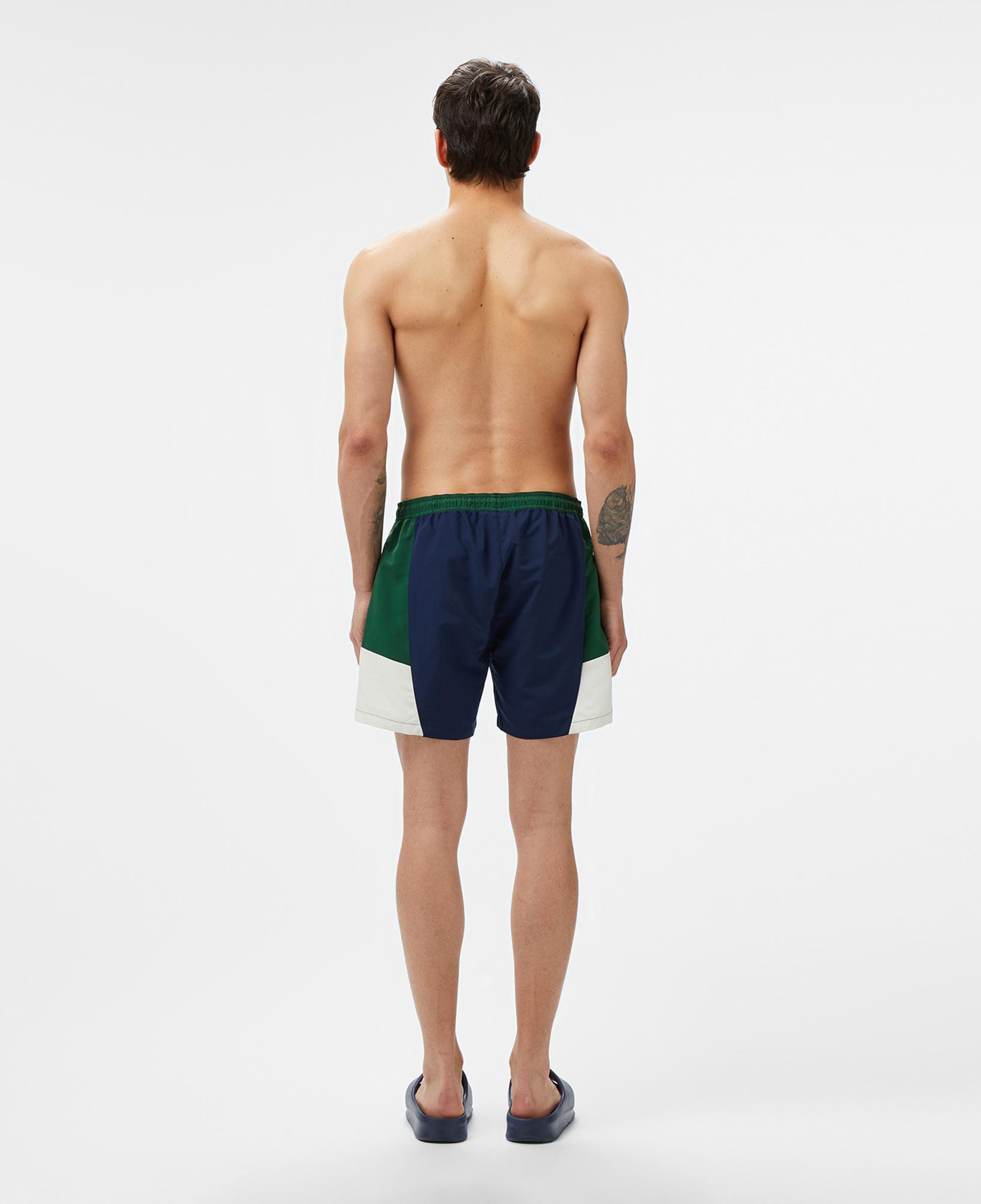 Lacoste Erkek Renk Bloklu Lacivert Deniz Şortu