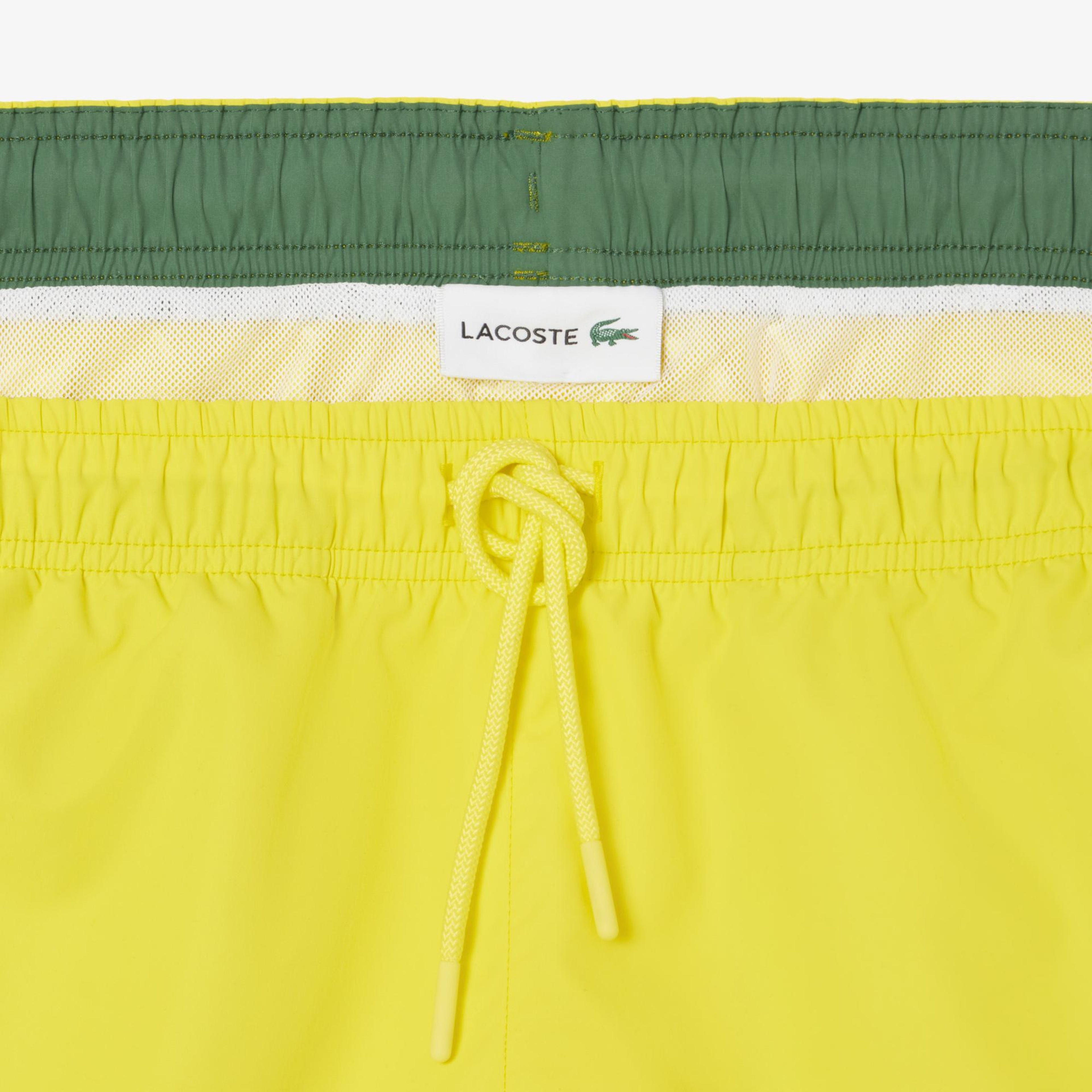 Lacoste Erkek Sarı Deniz Şortu