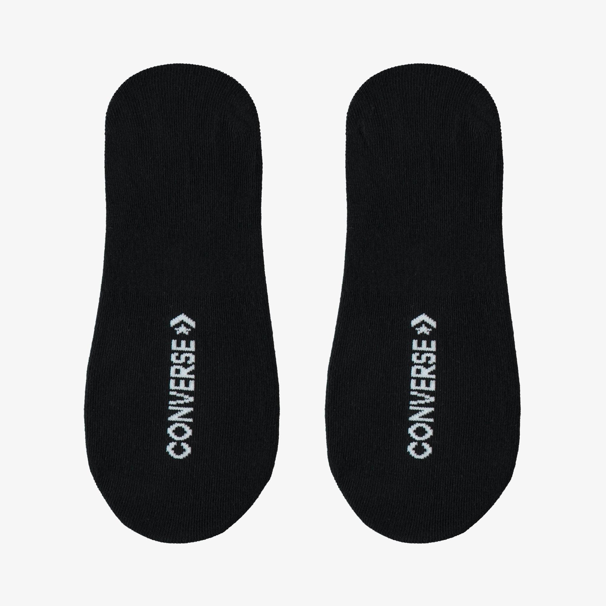 Converse Chuck Taylor Unisex 2'li Siyah Babet Çorap