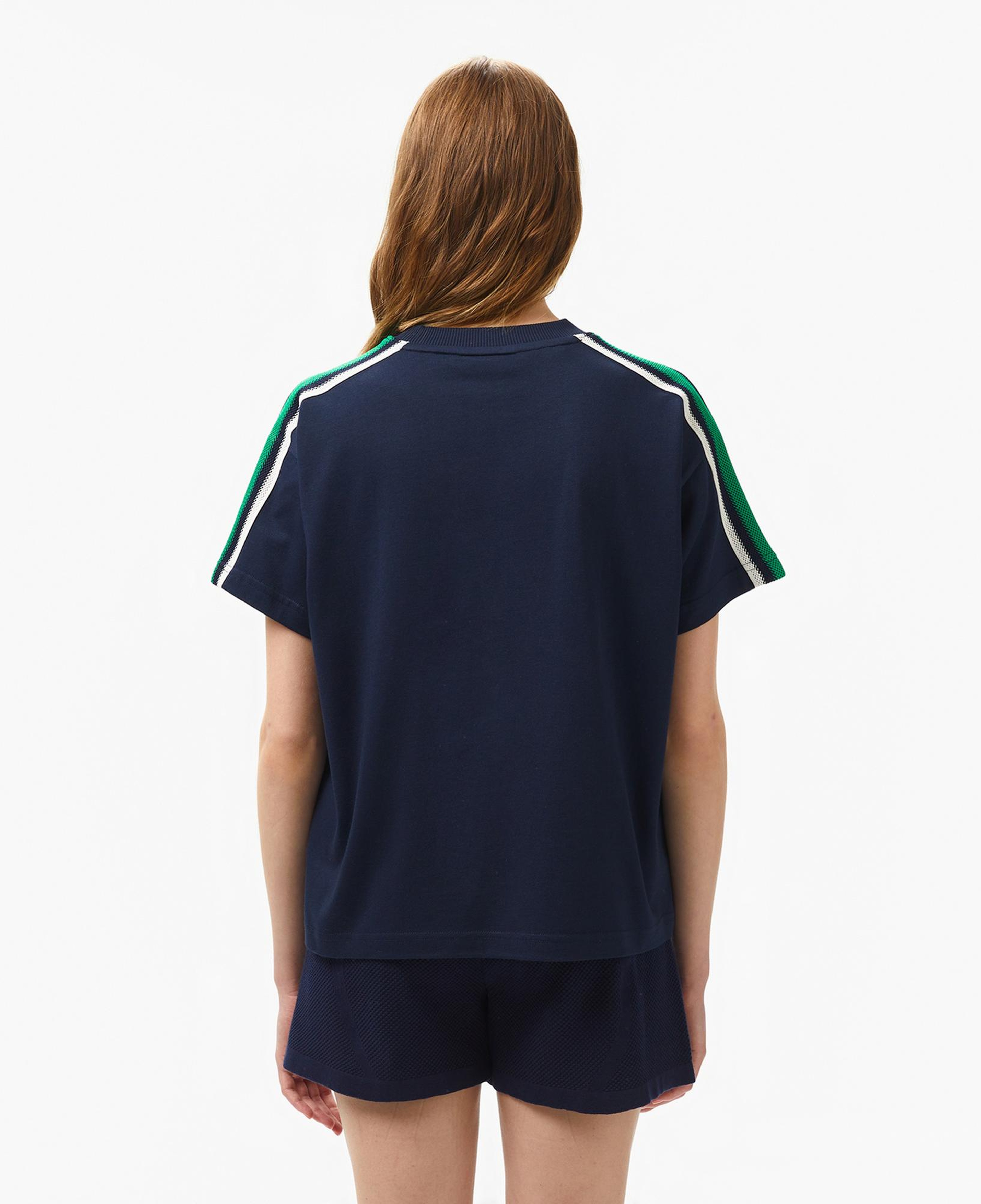 Lacoste Kadın Bisiklet Yaka Lacivert T-Shirt