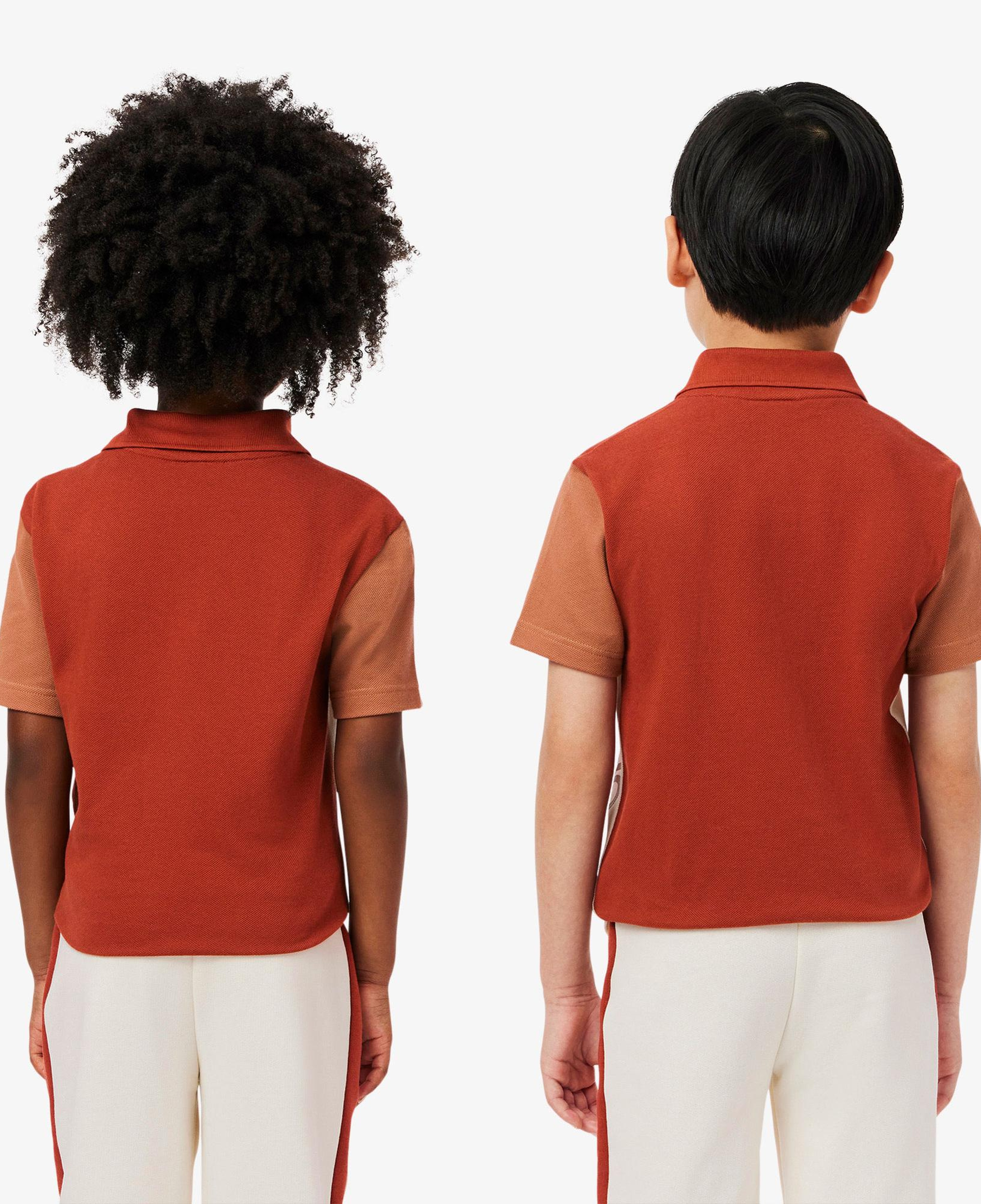 Lacoste Çocuk Renk Bloklu Bej Polo