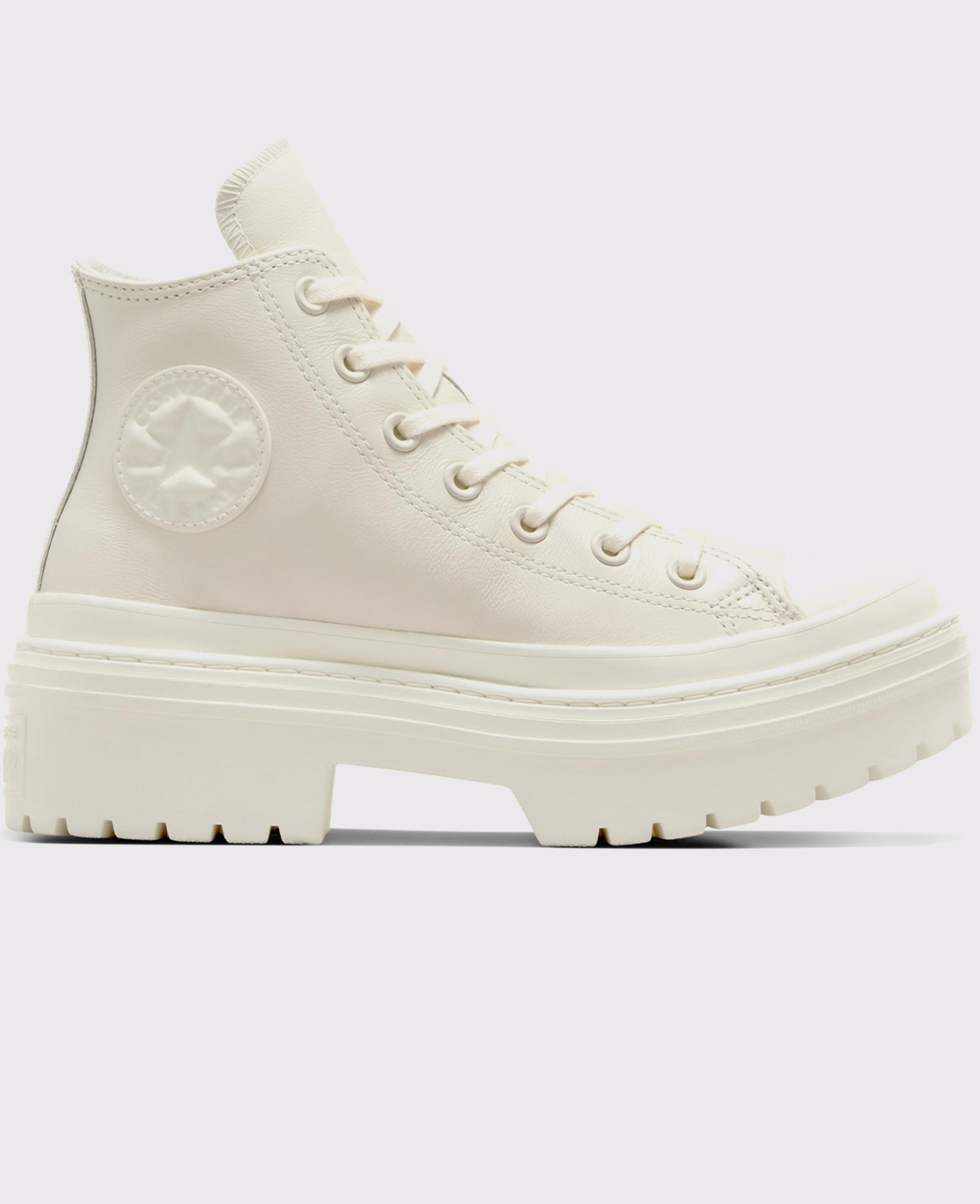 Converse Chuck Taylor All Star Lugged Heel Kadın Bej Deri Platform Bot