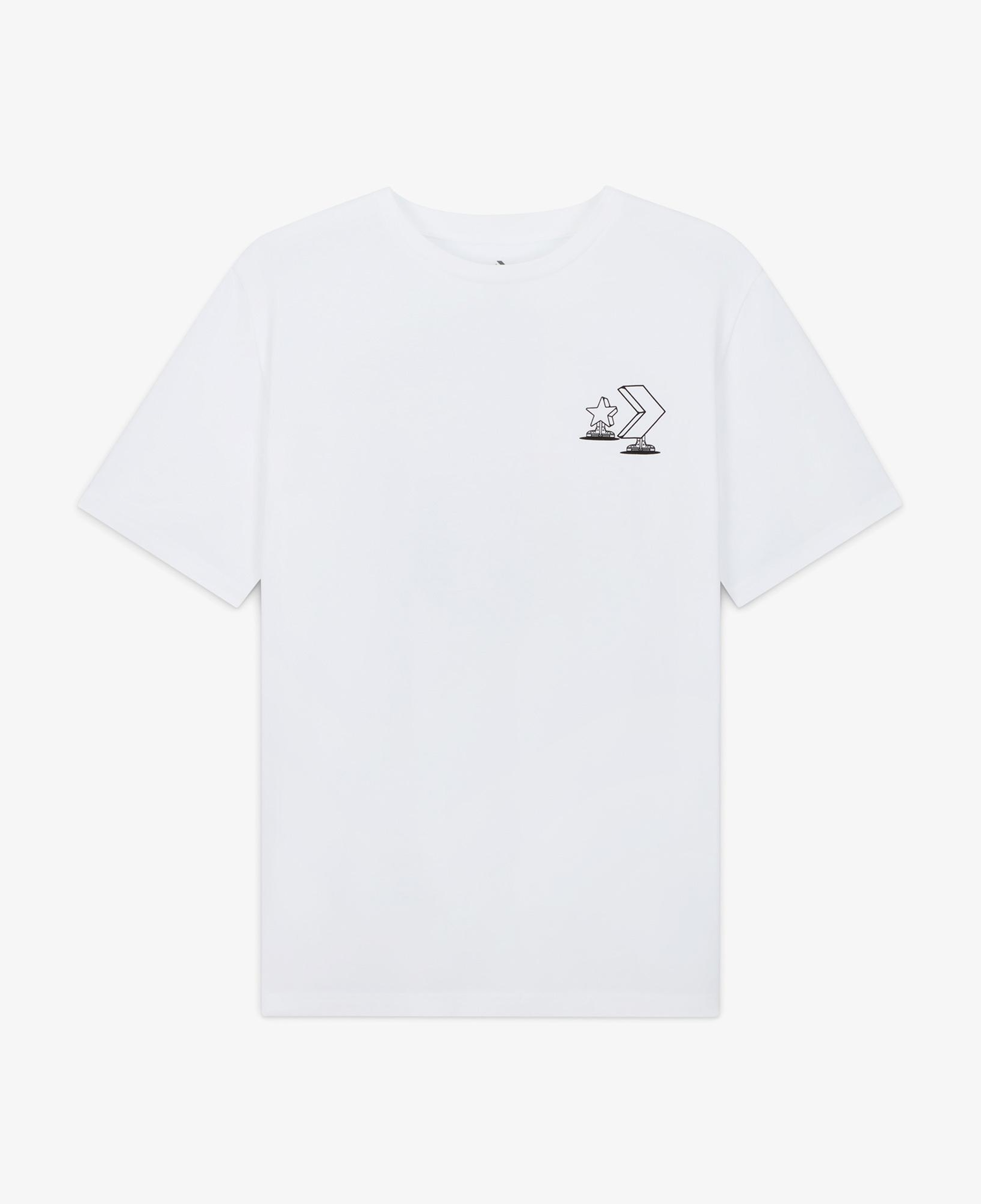 Converse Erkek Grafik Baskılı Beyaz T-Shirt