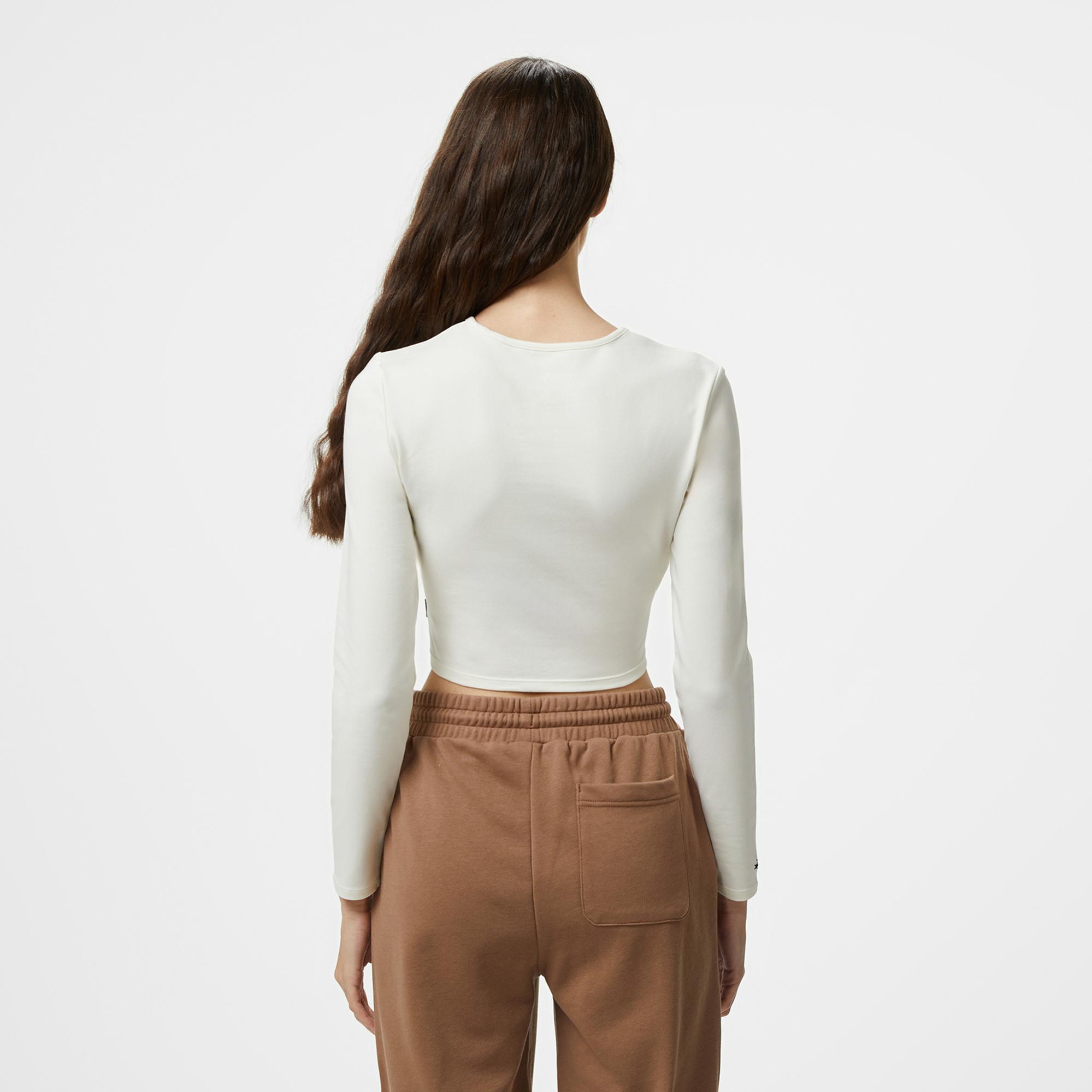 Converse Kadın Uzun Kollu Beyaz T-Shirt