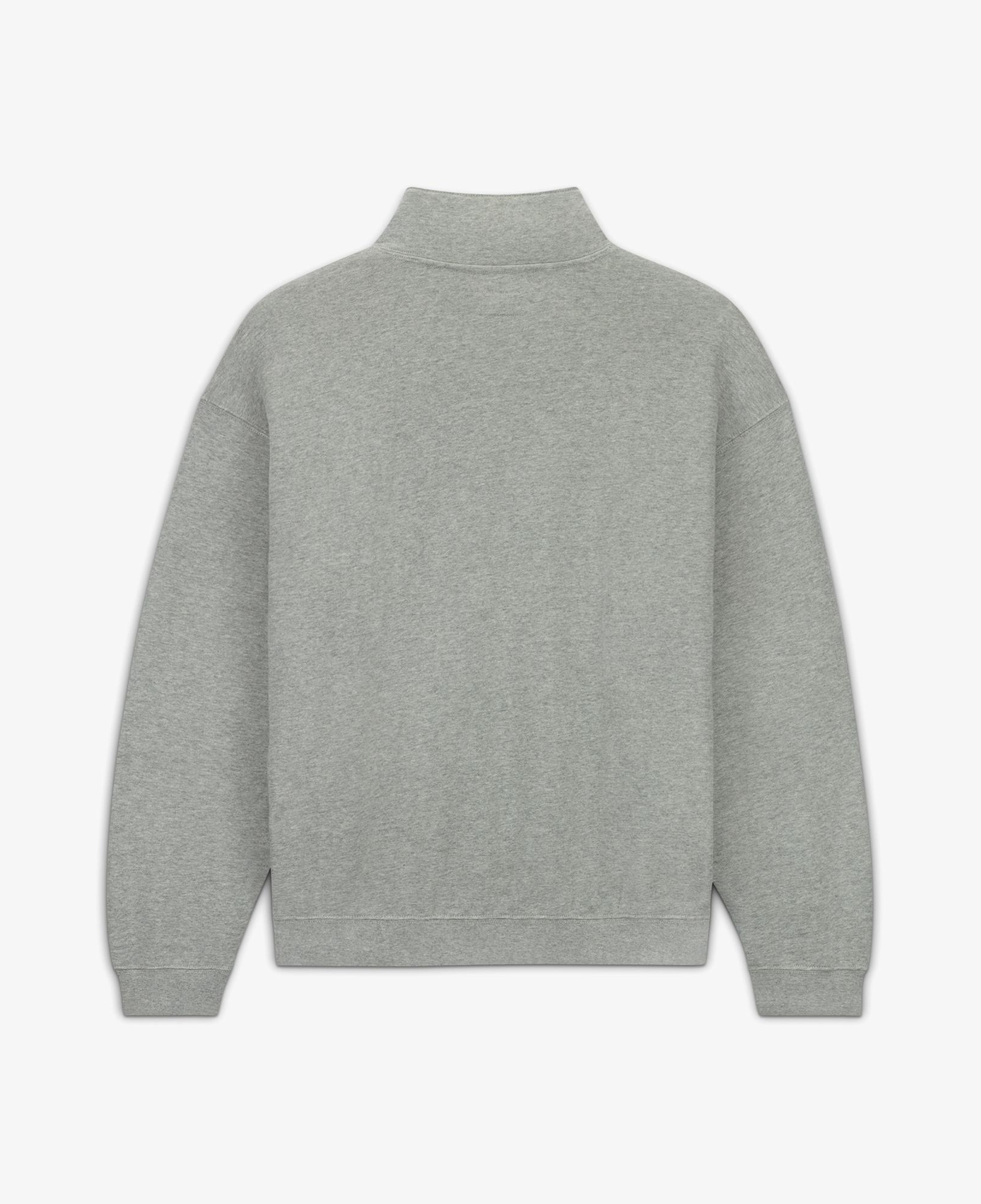 Converse Erkek Loose Fit Yarım Fermuarlı Gri Sweatshirt