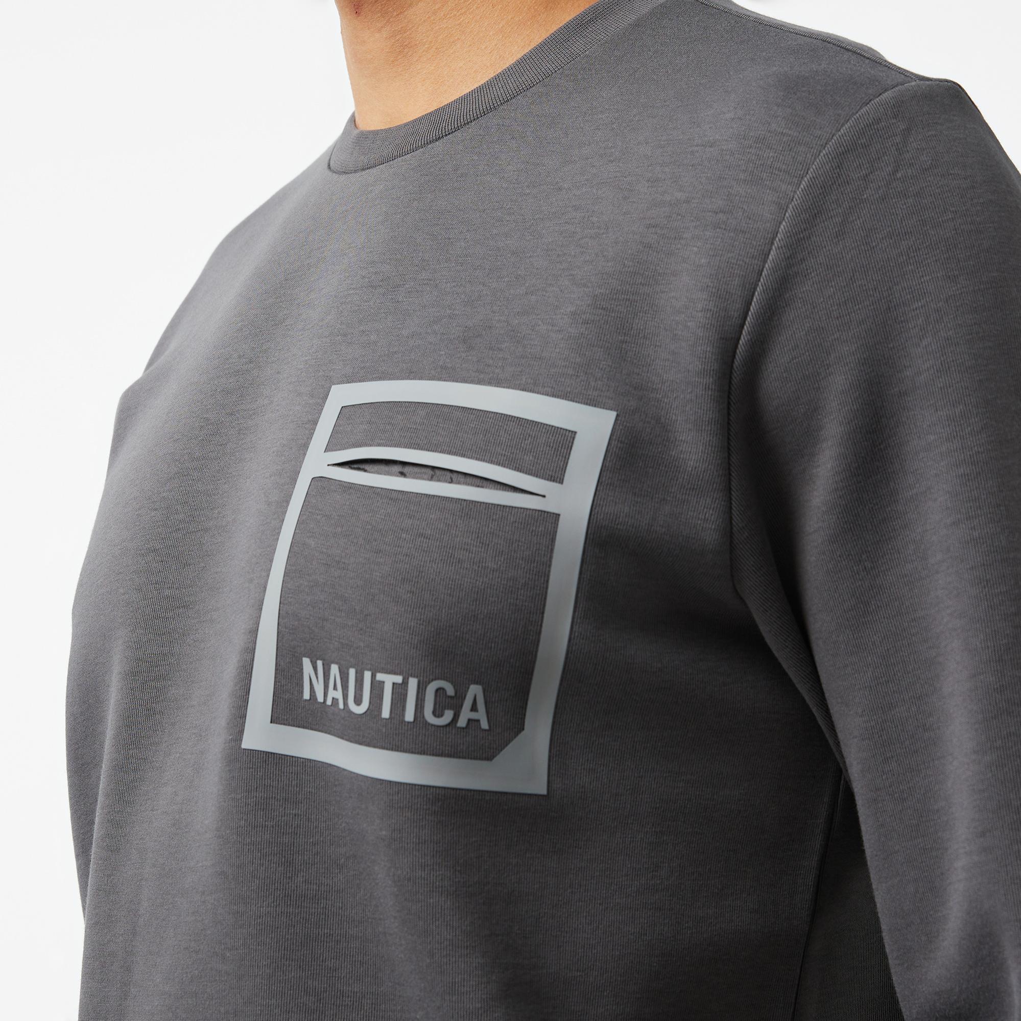 Nautica Erkek Gri Regular Fit Sweatshirt