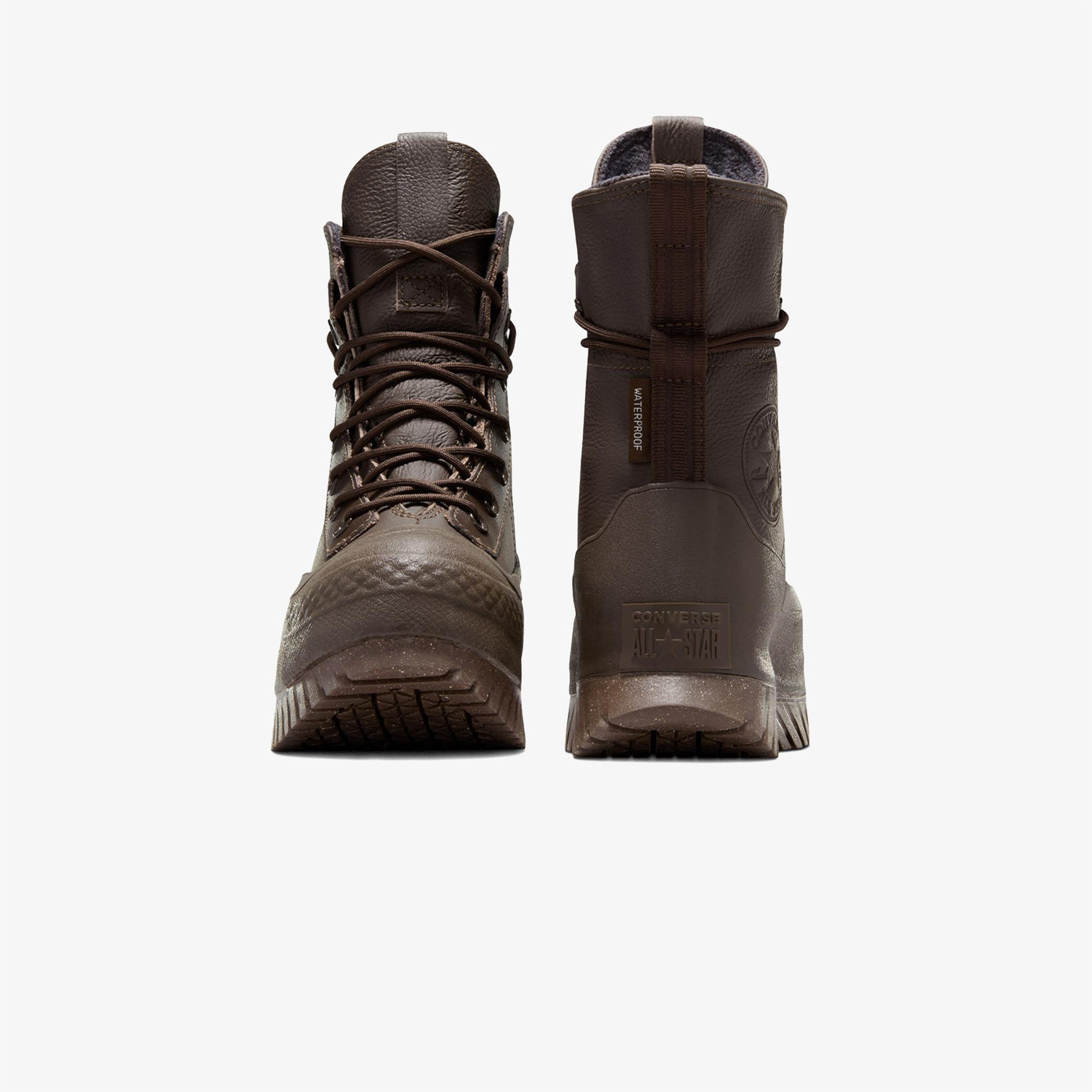 Converse Chuck Taylor All Star Lugged 2.0 CC Unisex Kahverengi Deri Platform Sneaker