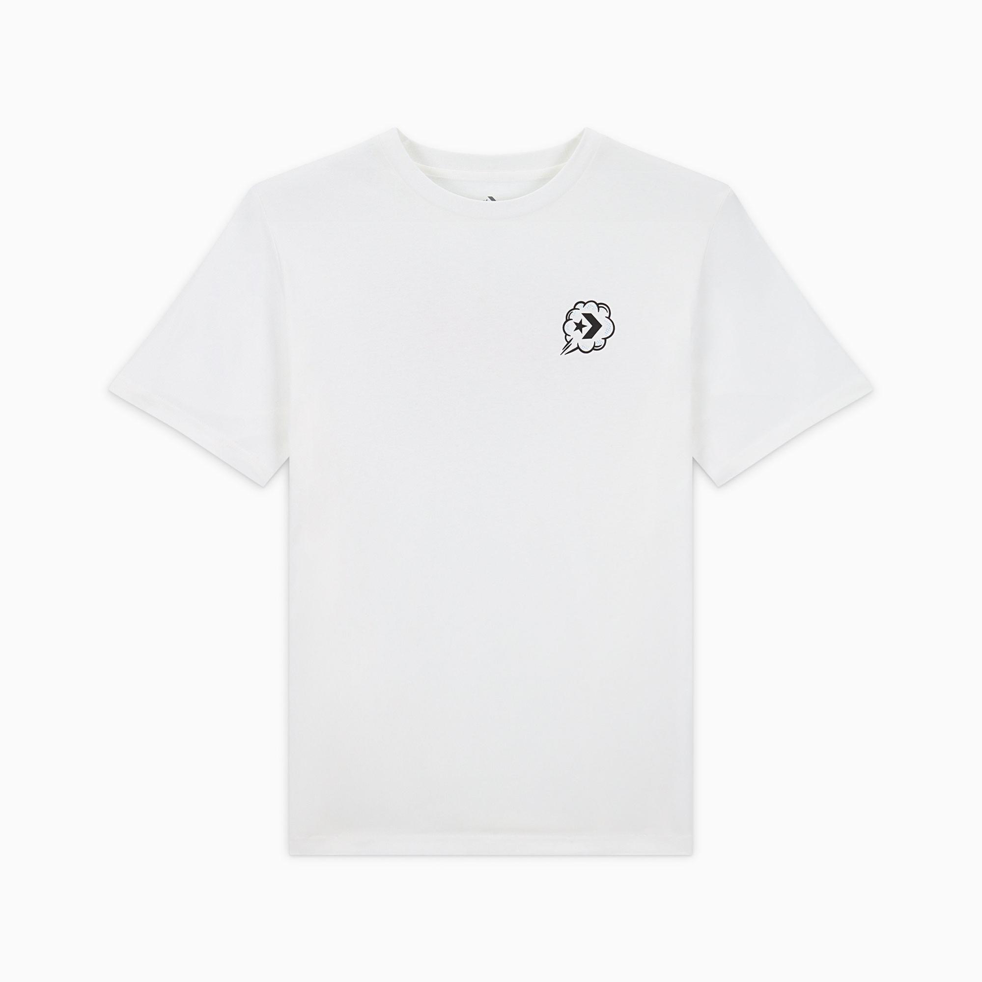 Converse Erkek Grafik Baskılı Beyaz T-Shirt