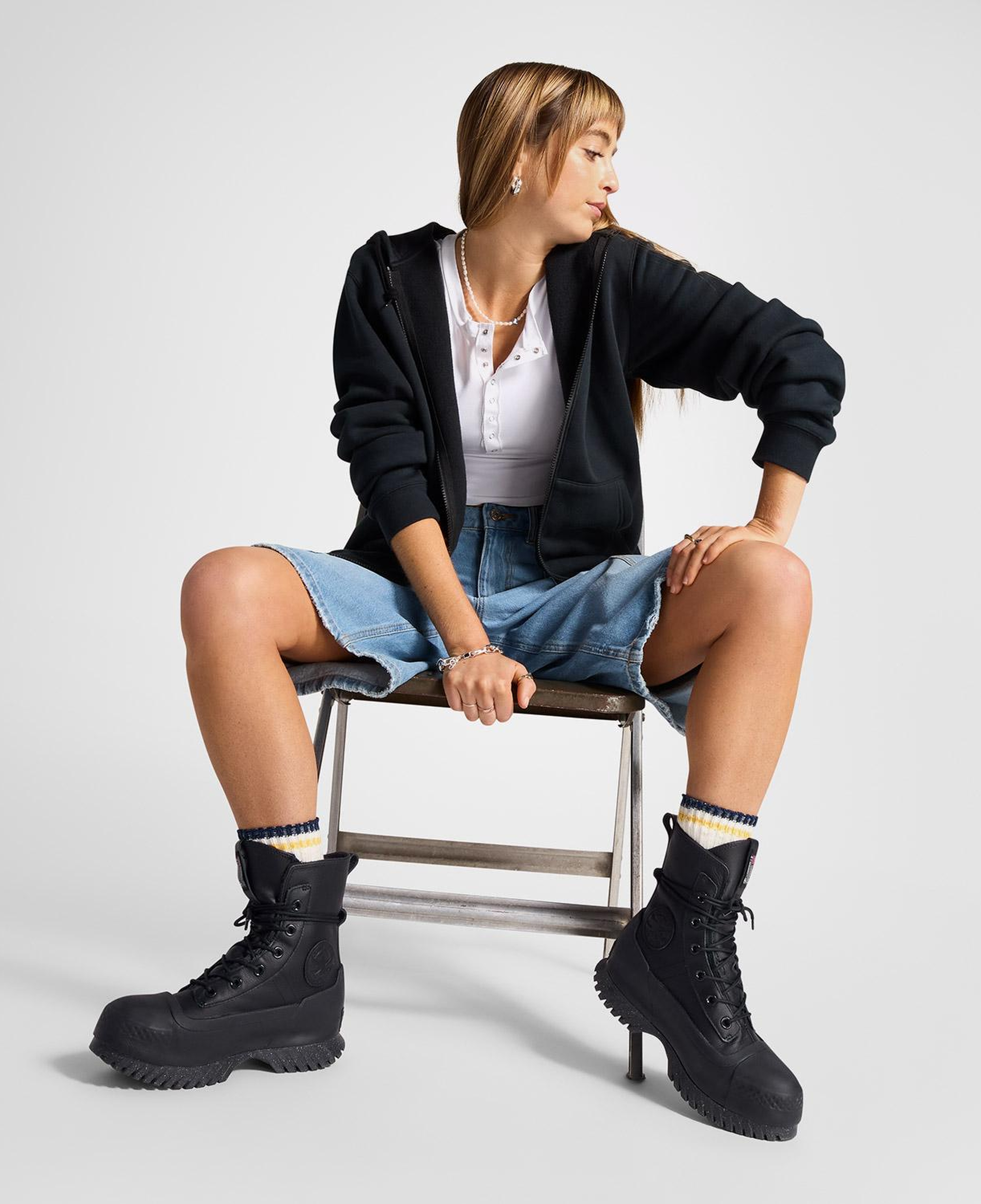 Converse Chuck Taylor All Star Lugged 2.0 CC XHi Unisex Siyah Deri Platform Bot