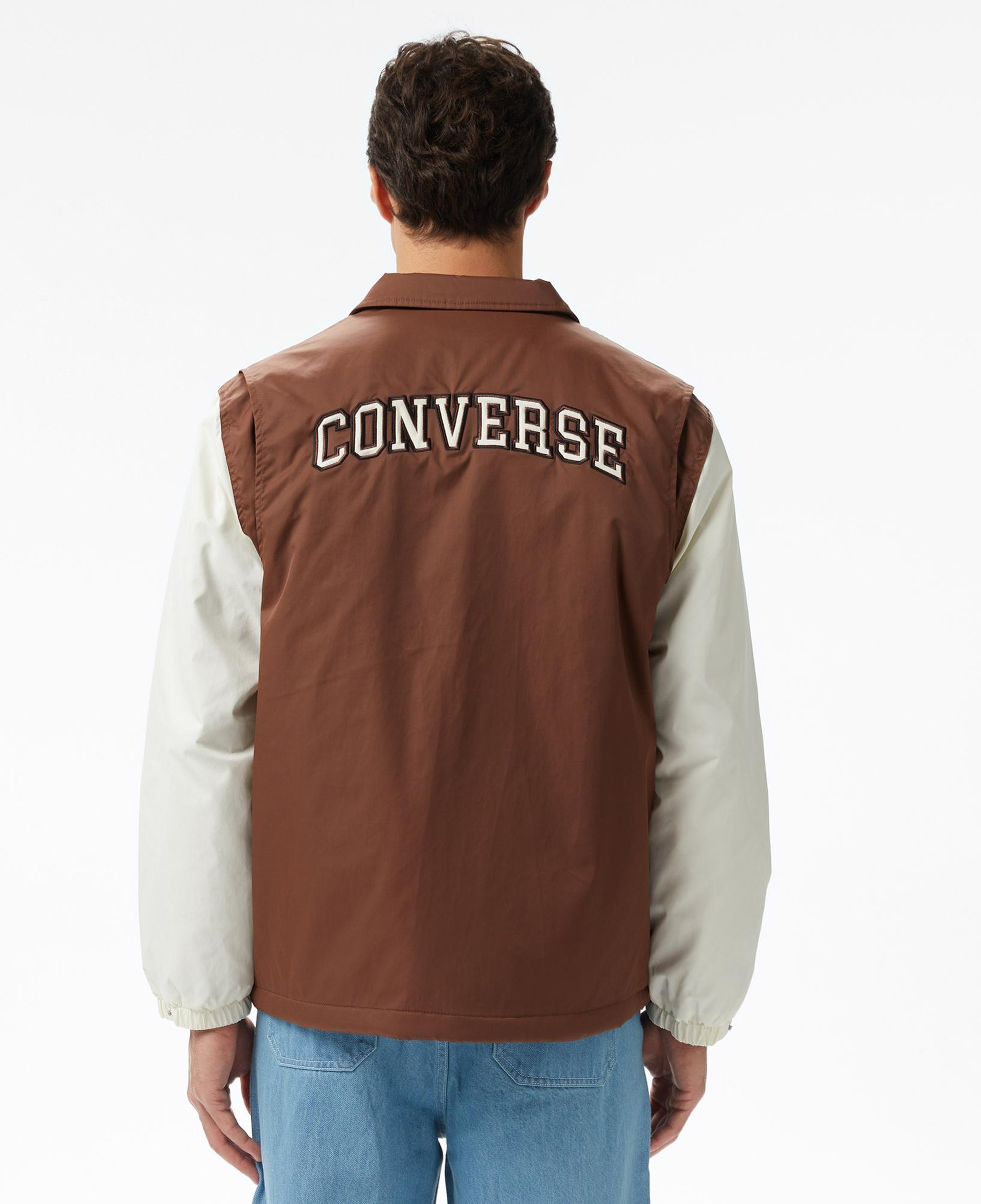 Converse Erkek Renk Bloklu Kahverengi Yağmurluk