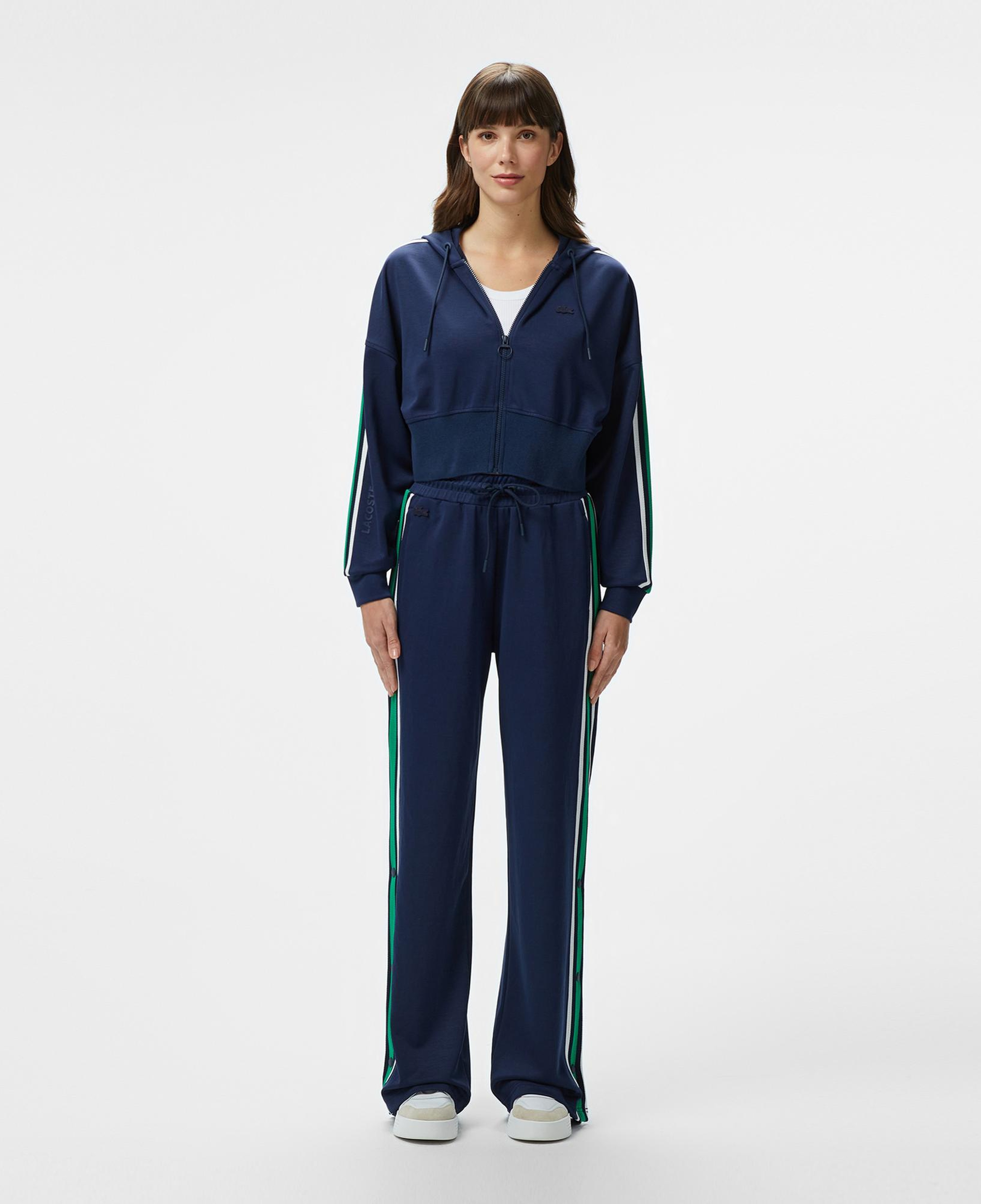 Lacoste Kadın Relaxed Fit Renk Bloklu Lacivert Eşofman Altı