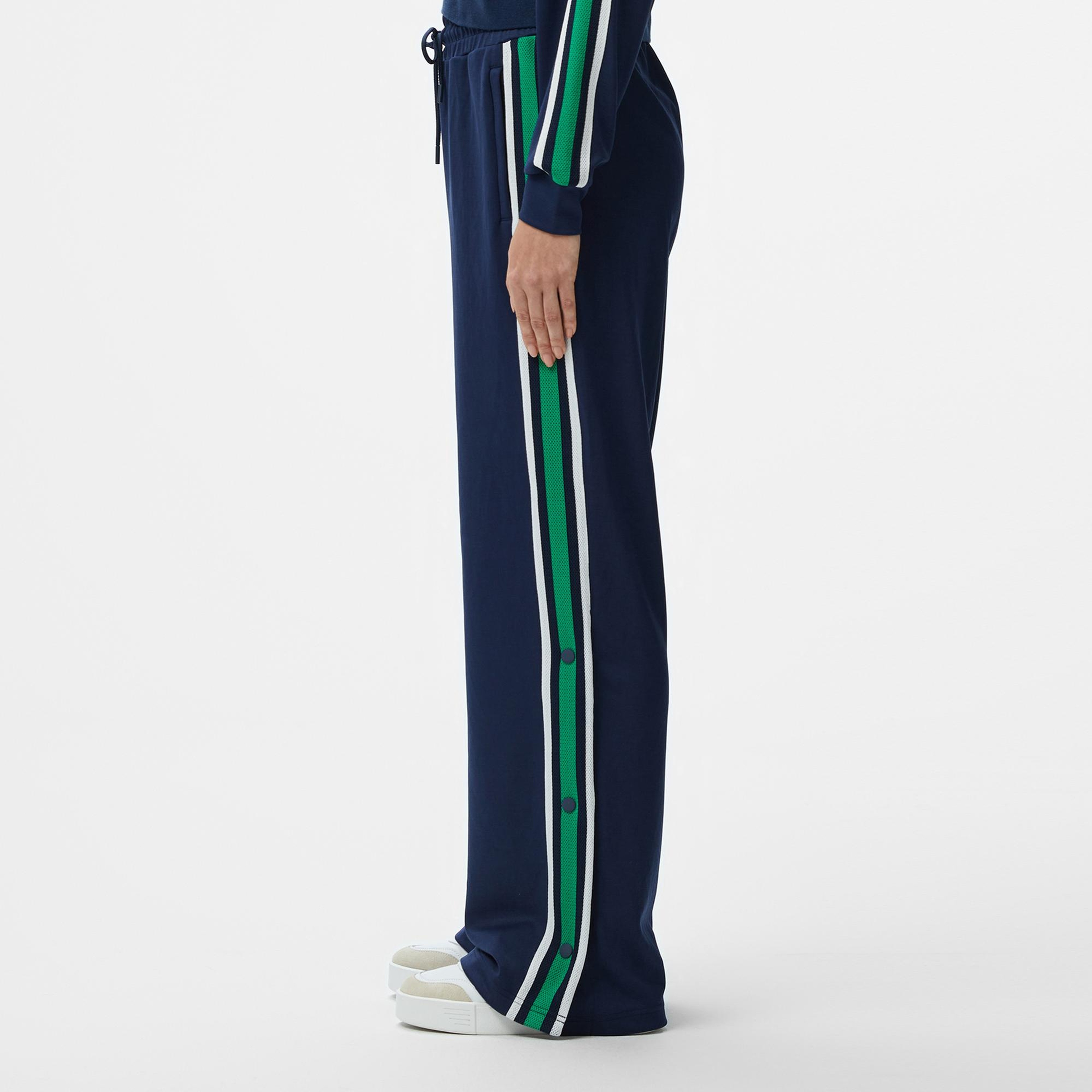 Lacoste Kadın Relaxed Fit Renk Bloklu Lacivert Eşofman Altı