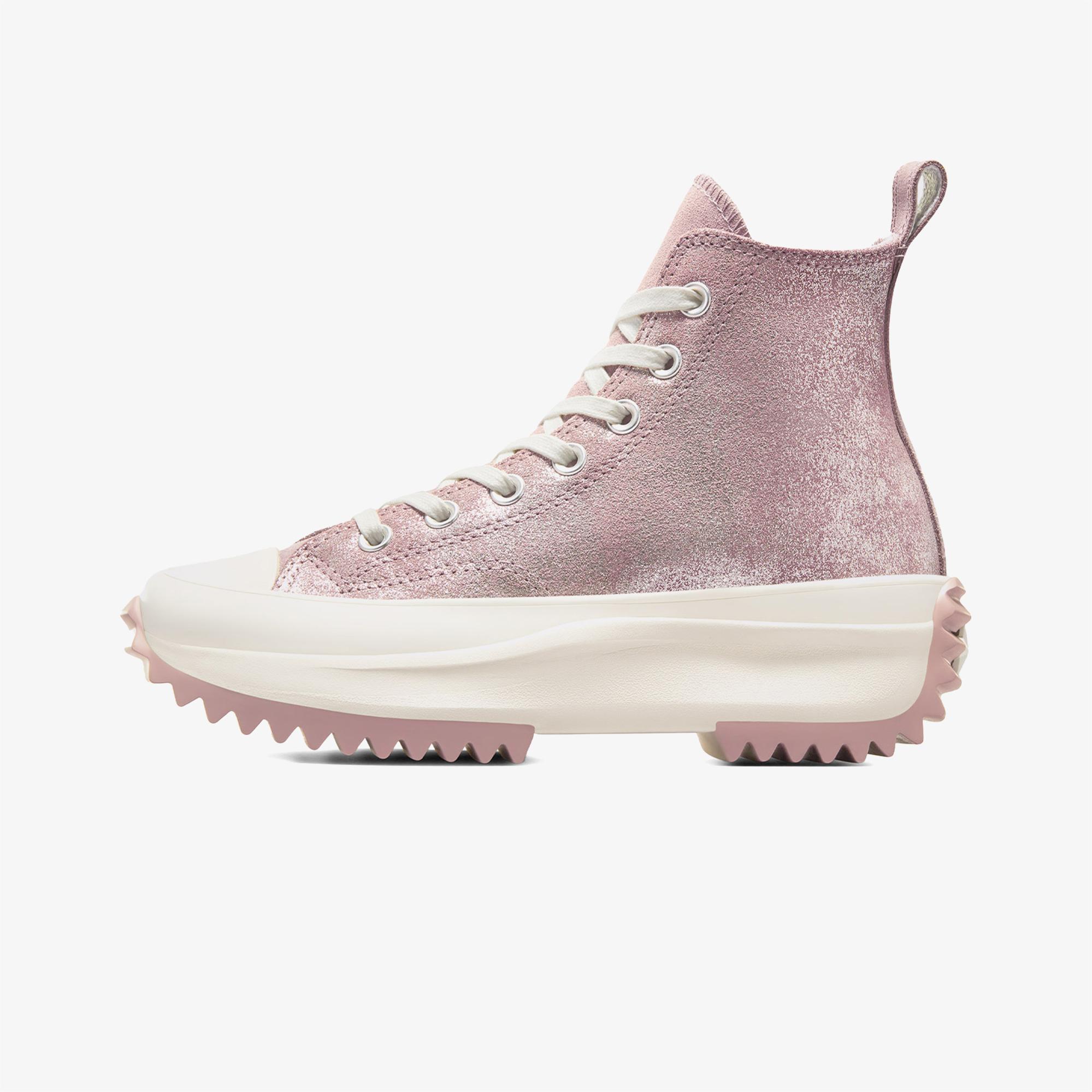 Converse Run Star Hike Unisex Pembe Süet Platform Sneaker