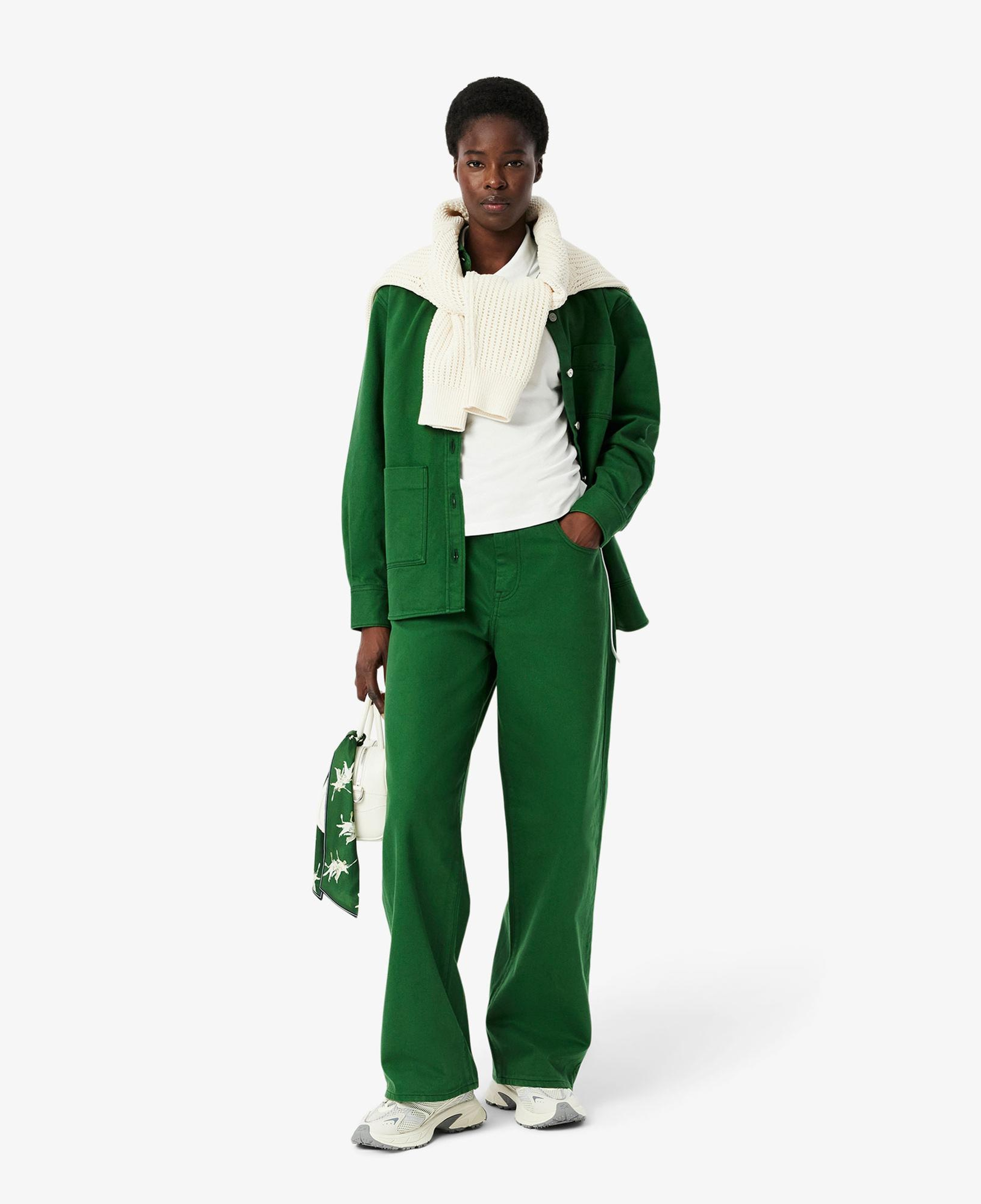 Lacoste Kadın Slim Fit Beyaz Polo