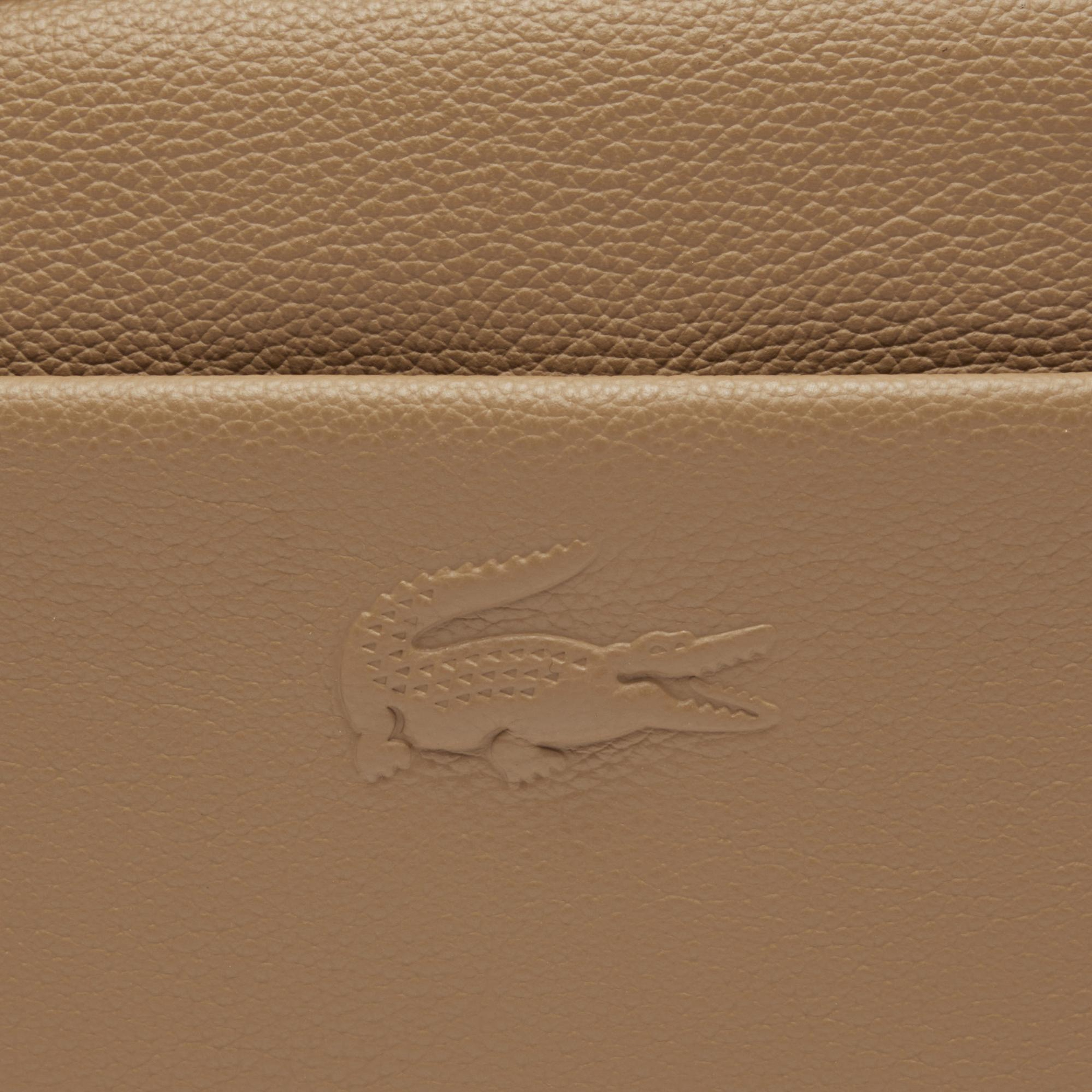 Lacoste City Court Kadın Deri Kahverengi Postacı Çantası