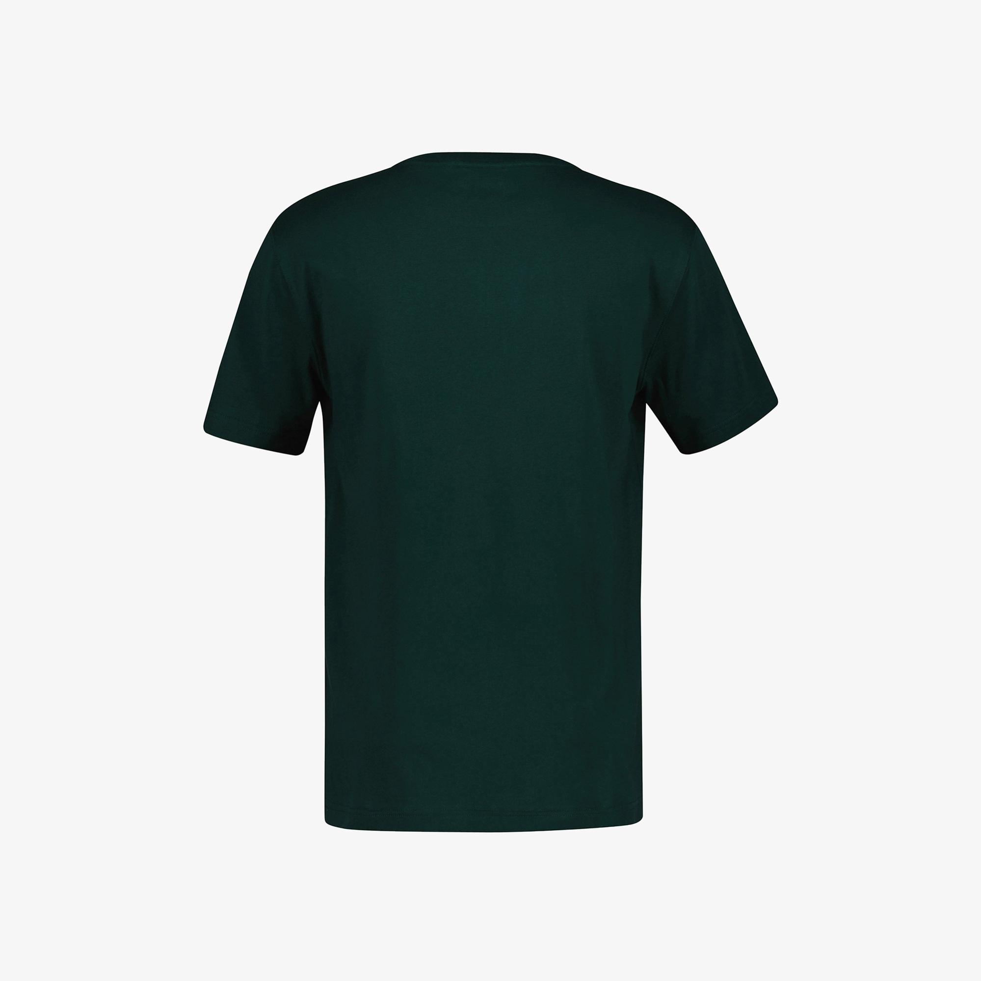 GANT Erkek Yeşil Regular Fit Bisiklet Yaka Logolu T-Shirt