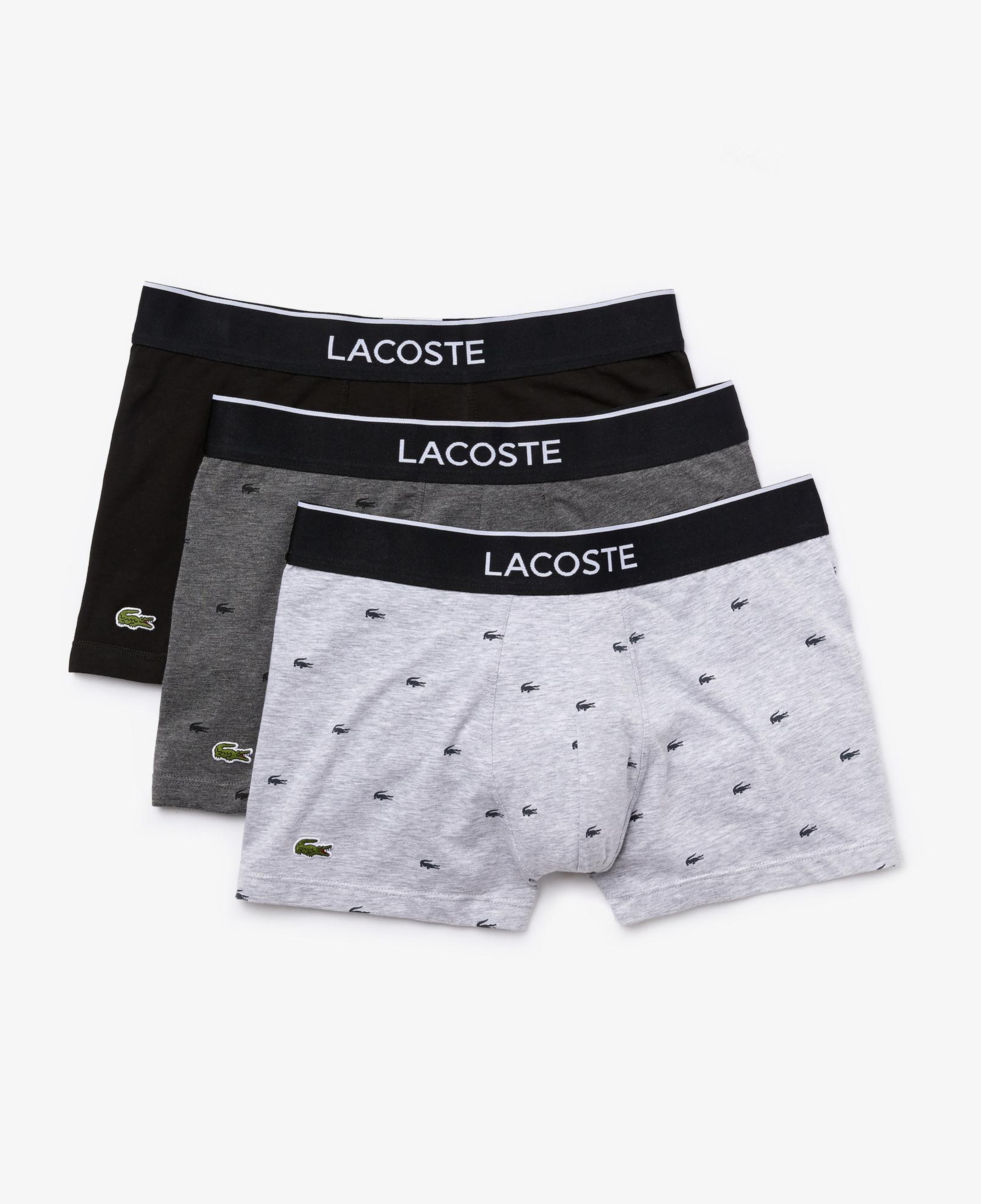 Lacoste Erkek 3'lü Gri Boxer