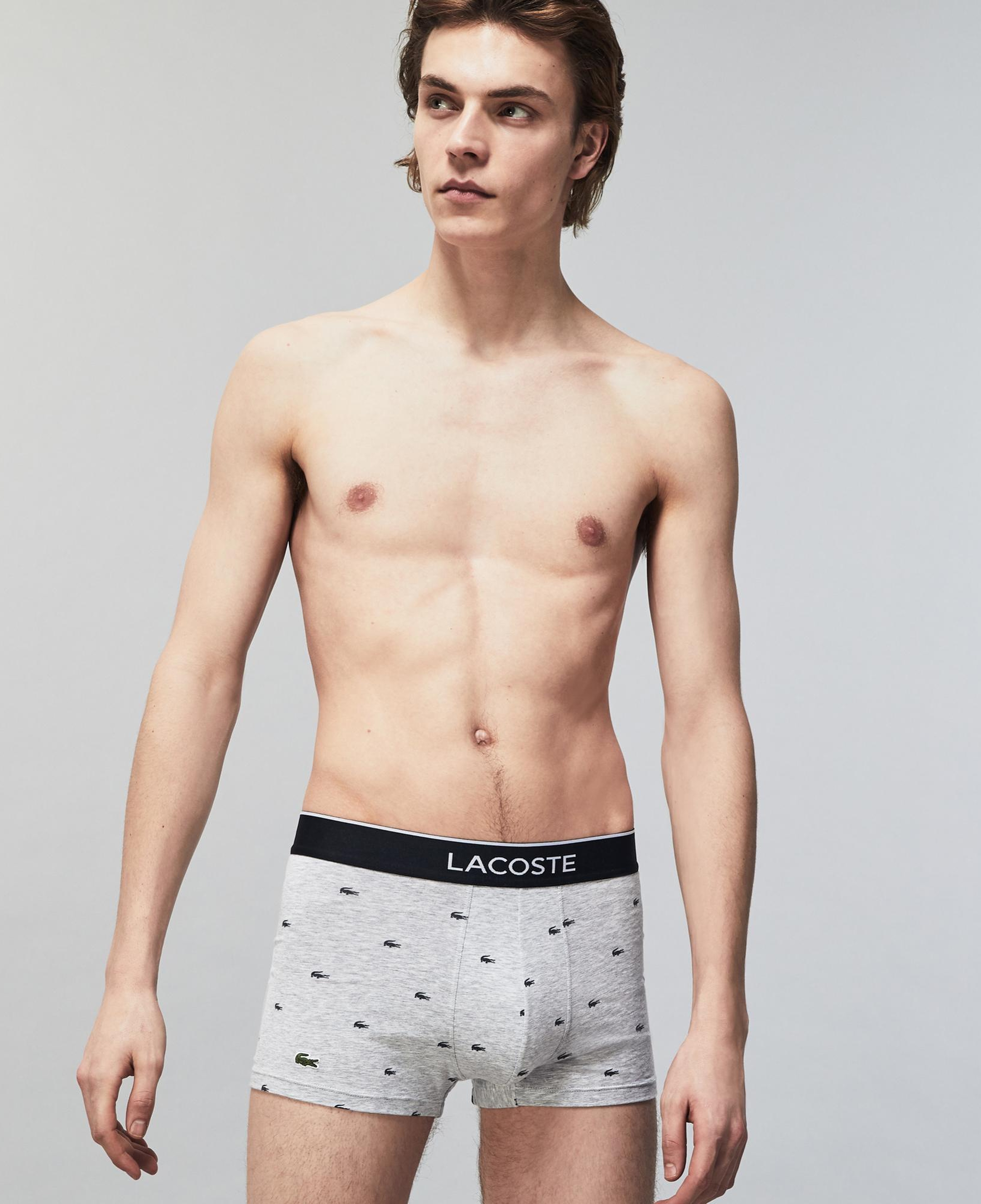 Lacoste Erkek 3'lü Gri Boxer