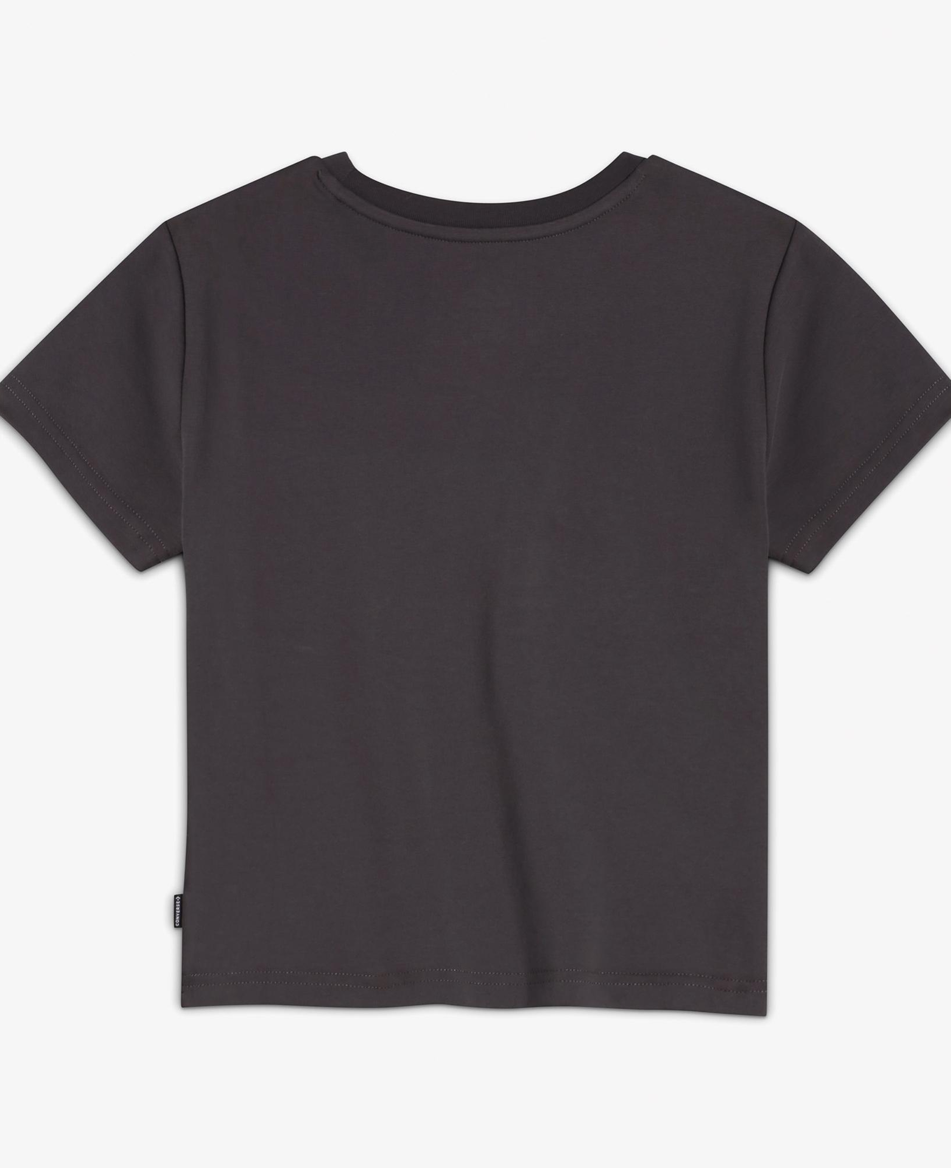 Converse Kadın Slim Fit Baskılı Gri T-Shirt