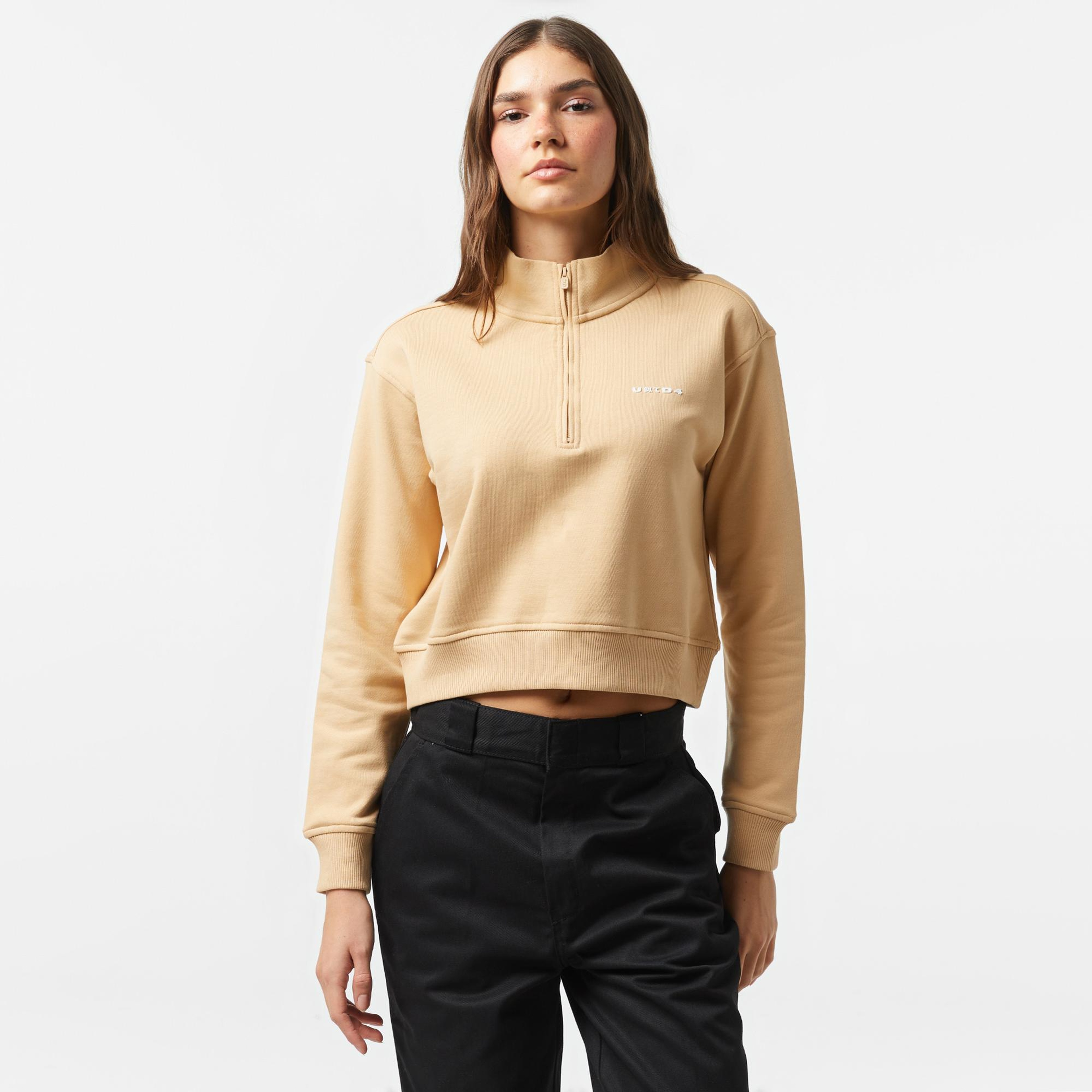 United4 Classic Kadın Bej Sweatshirt