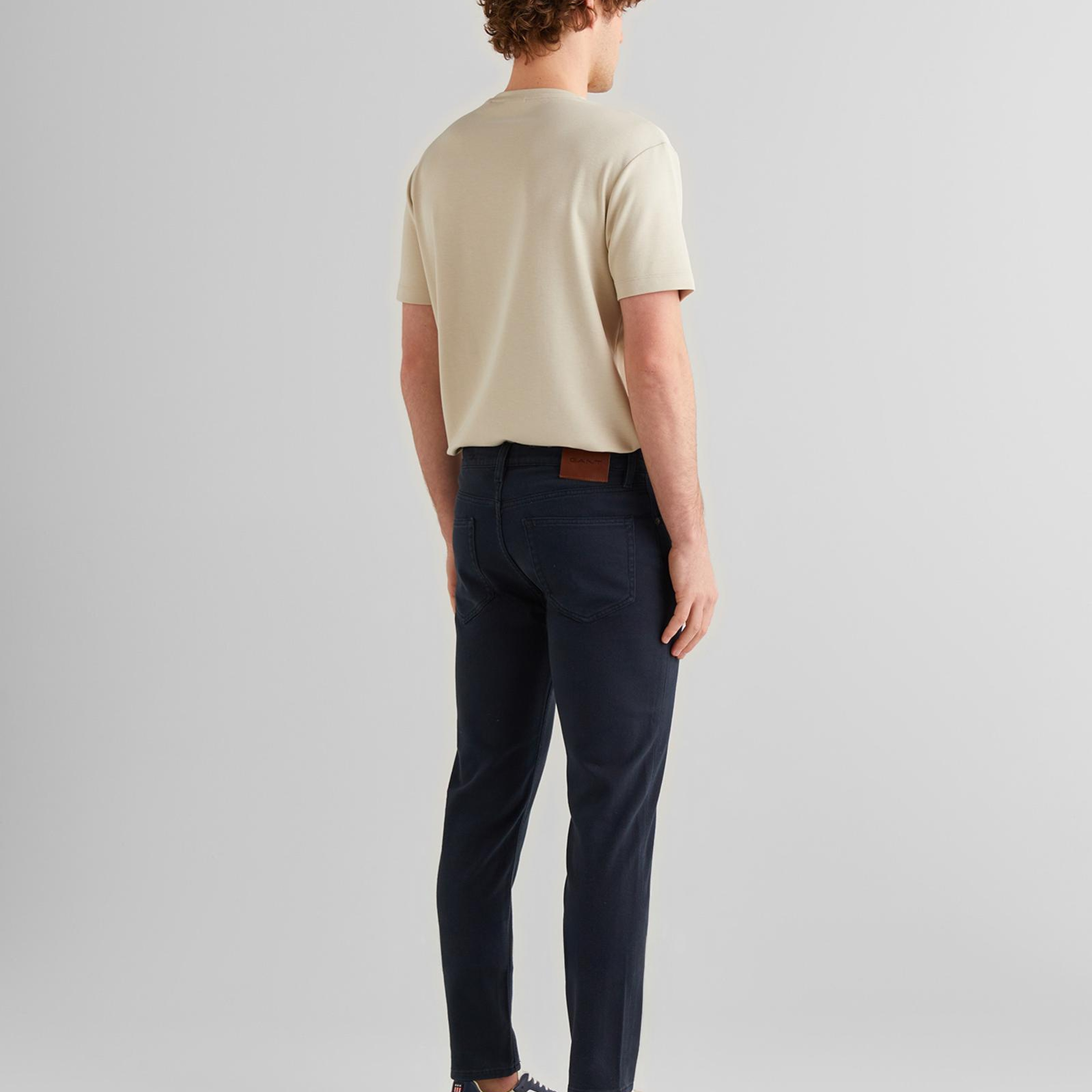 GANT Erkek Siyah Slim Fit Pantolon