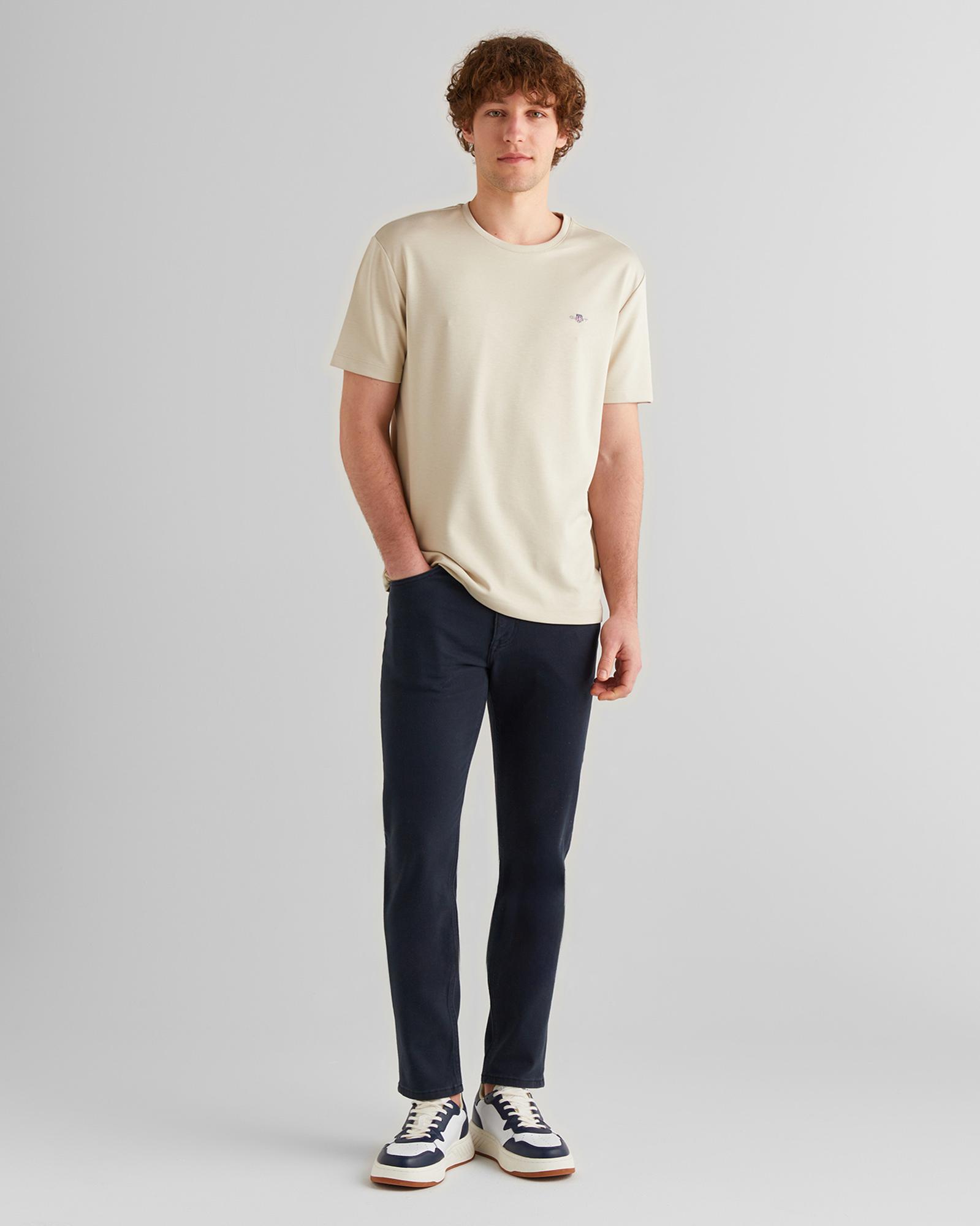 GANT Erkek Siyah Slim Fit Pantolon