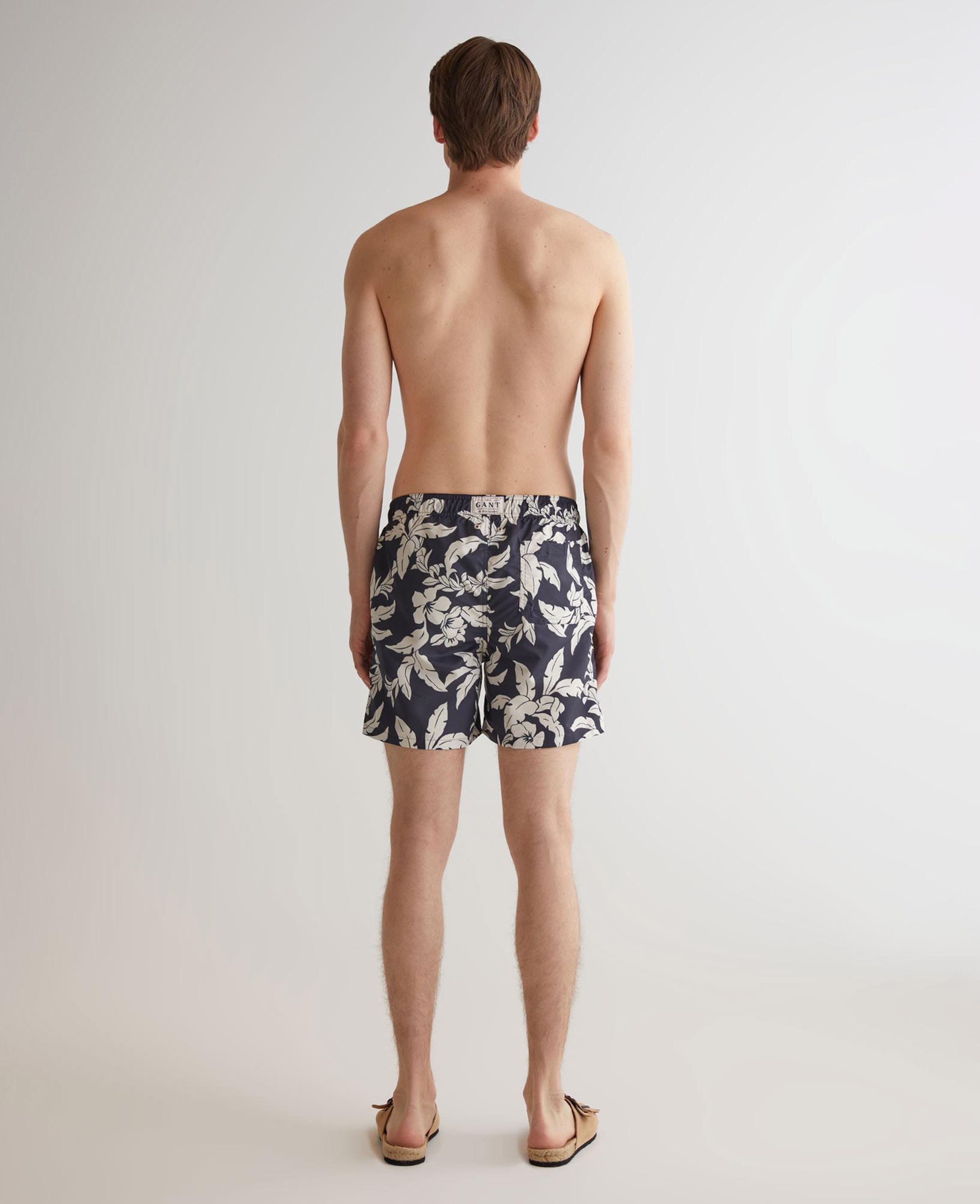 GANT Erkek Lacivert Regular Fit Desenli Mayo Şort