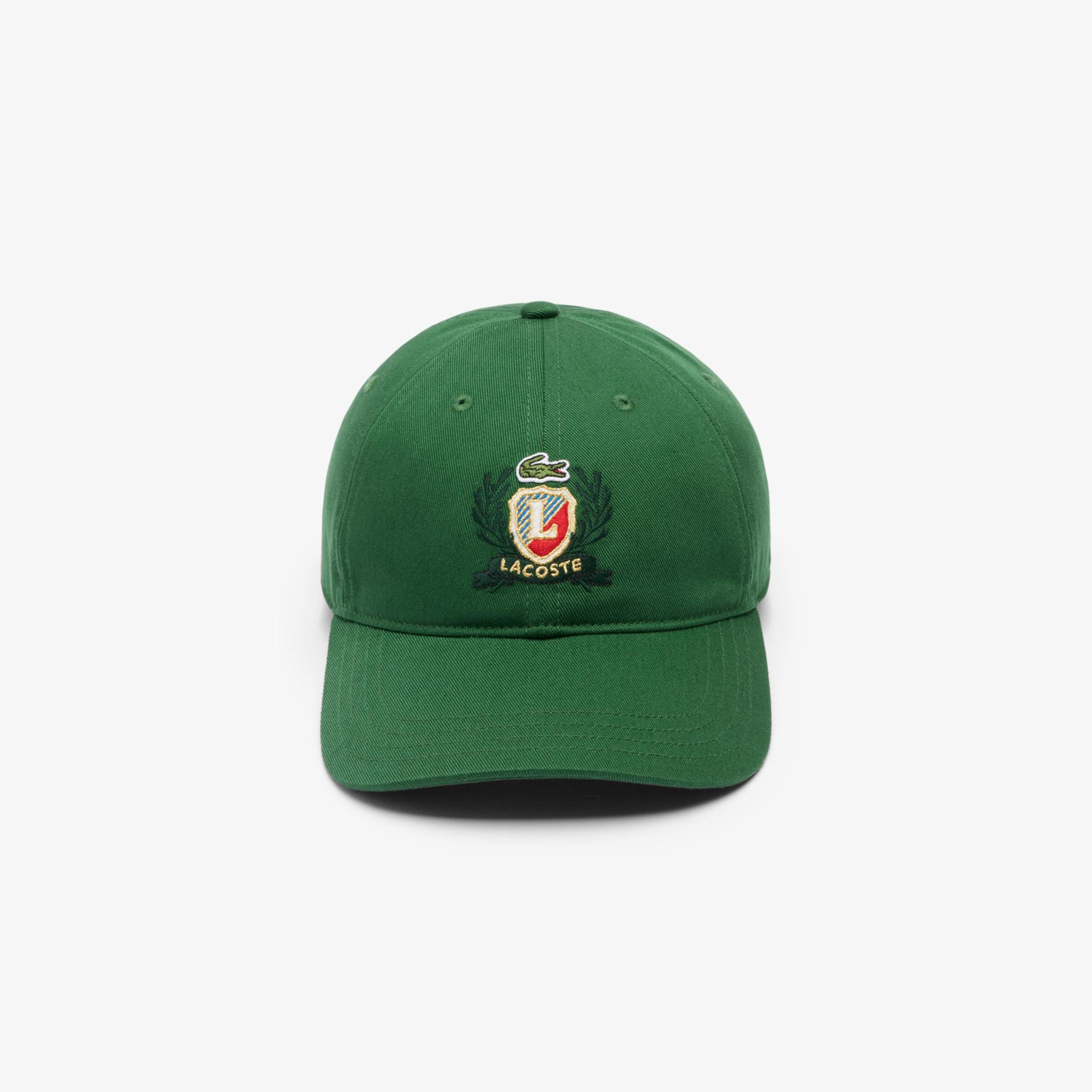 Lacoste Unisex Baskılı Koyu Yeşil Şapka