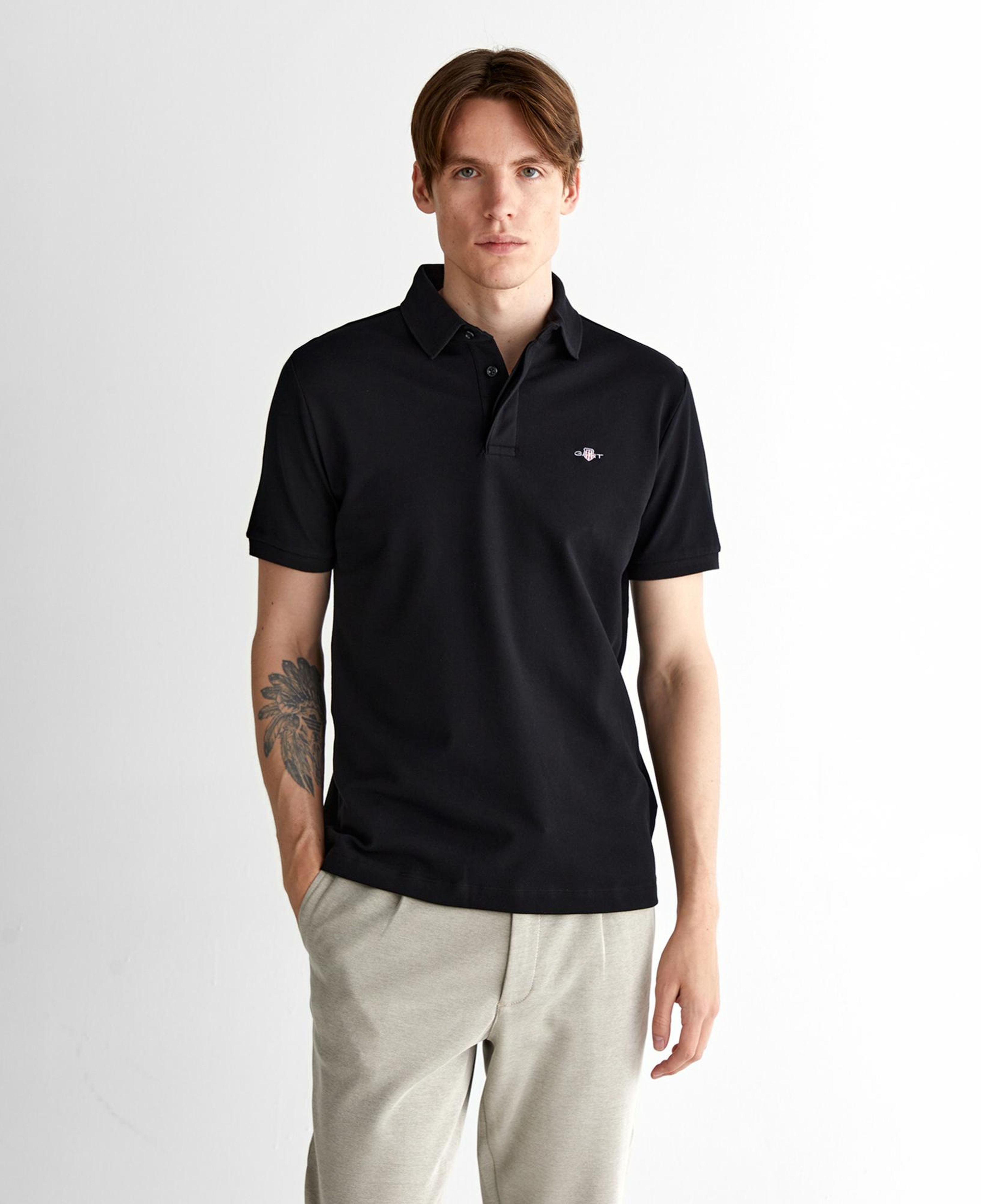 GANT Erkek Siyah Polo