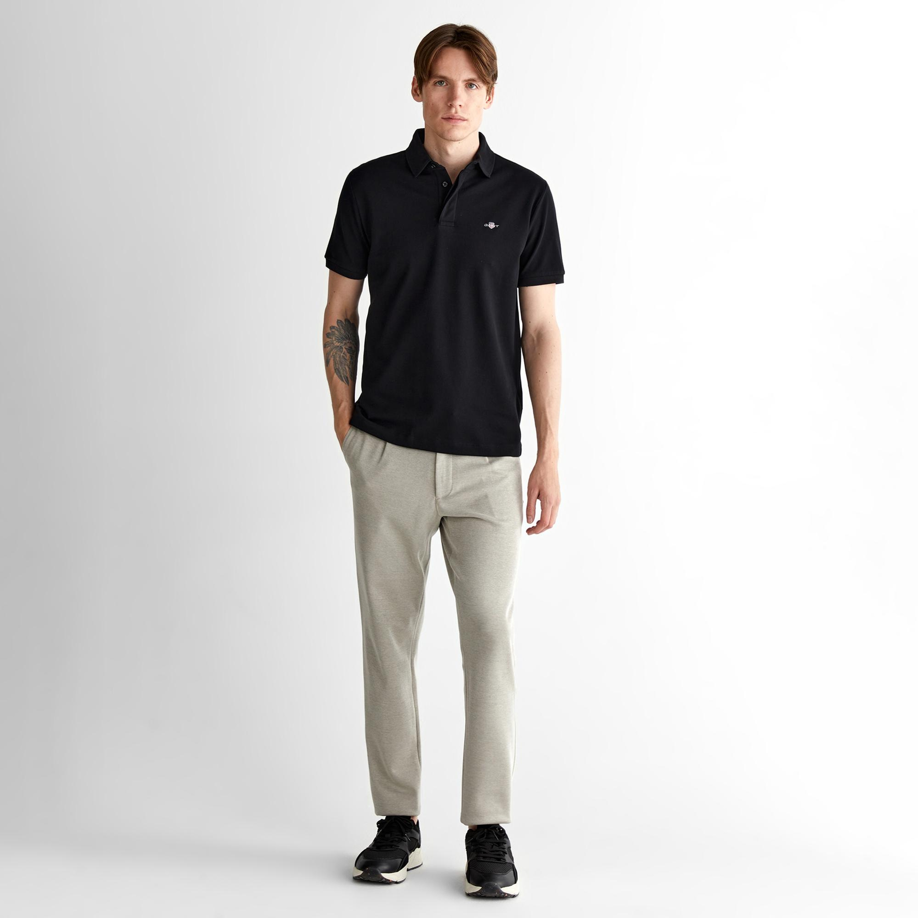 GANT Erkek Siyah Polo