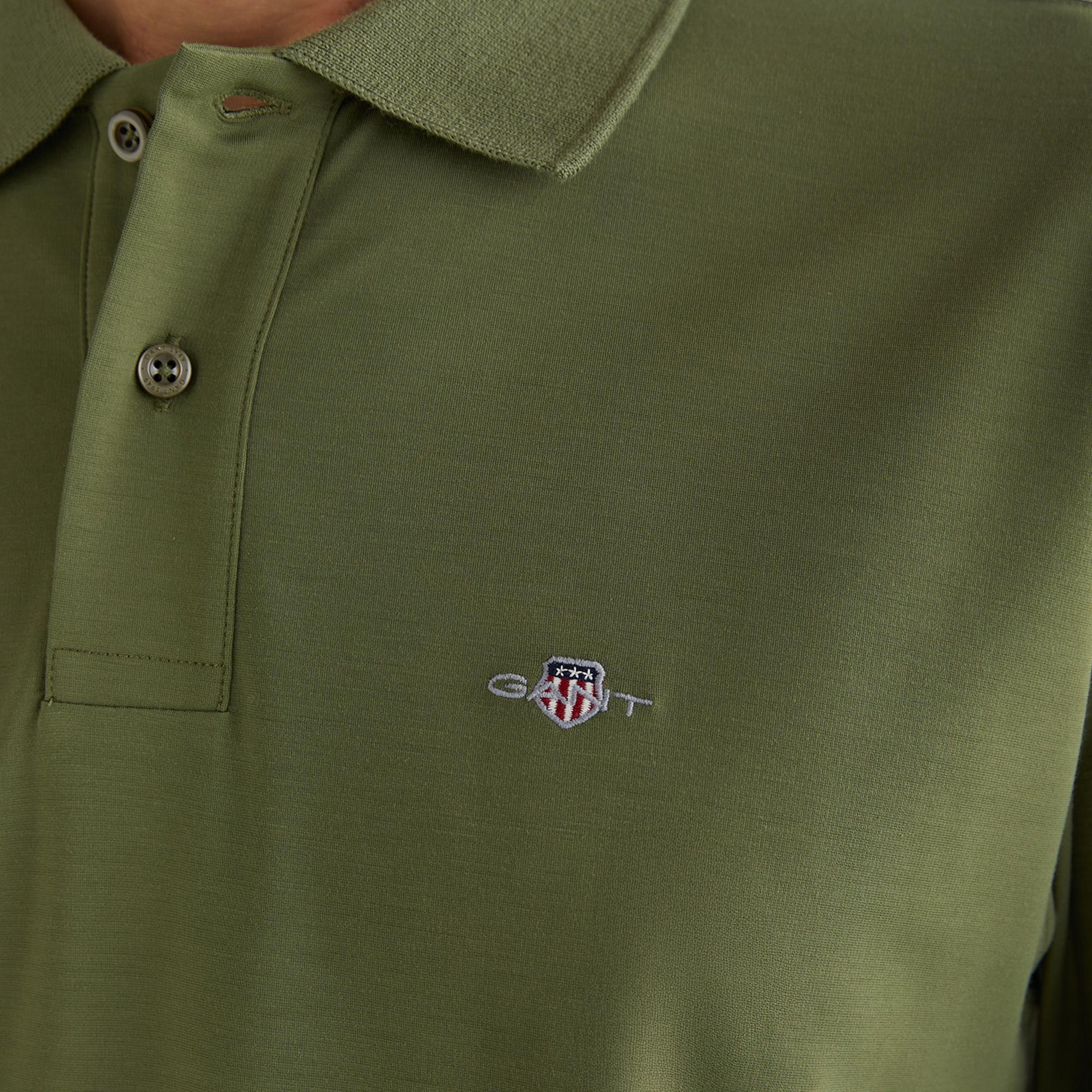 GANT Erkek Yeşil Relaxed Fit Polo