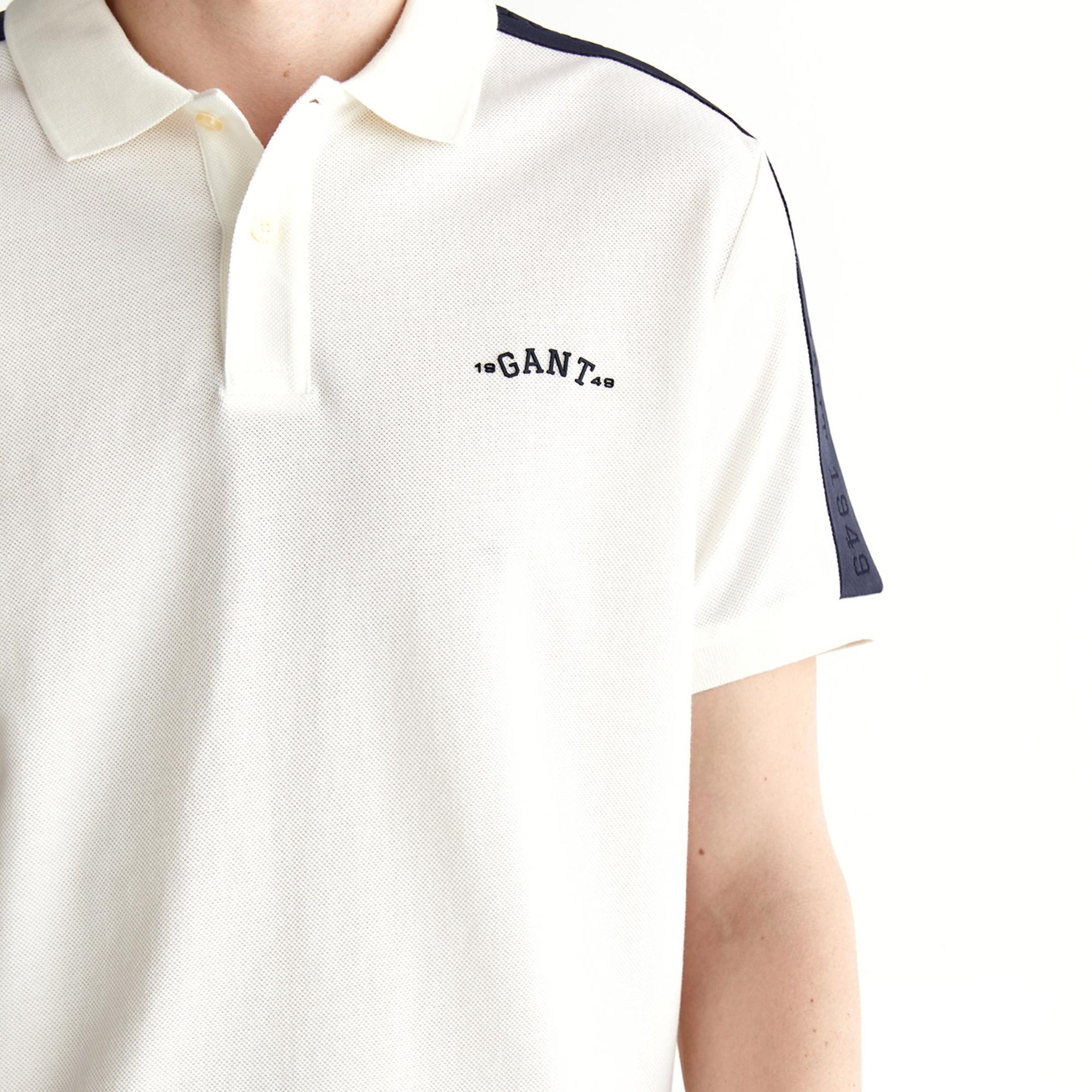 GANT Erkek Krem Regular Fit Logolu Polo