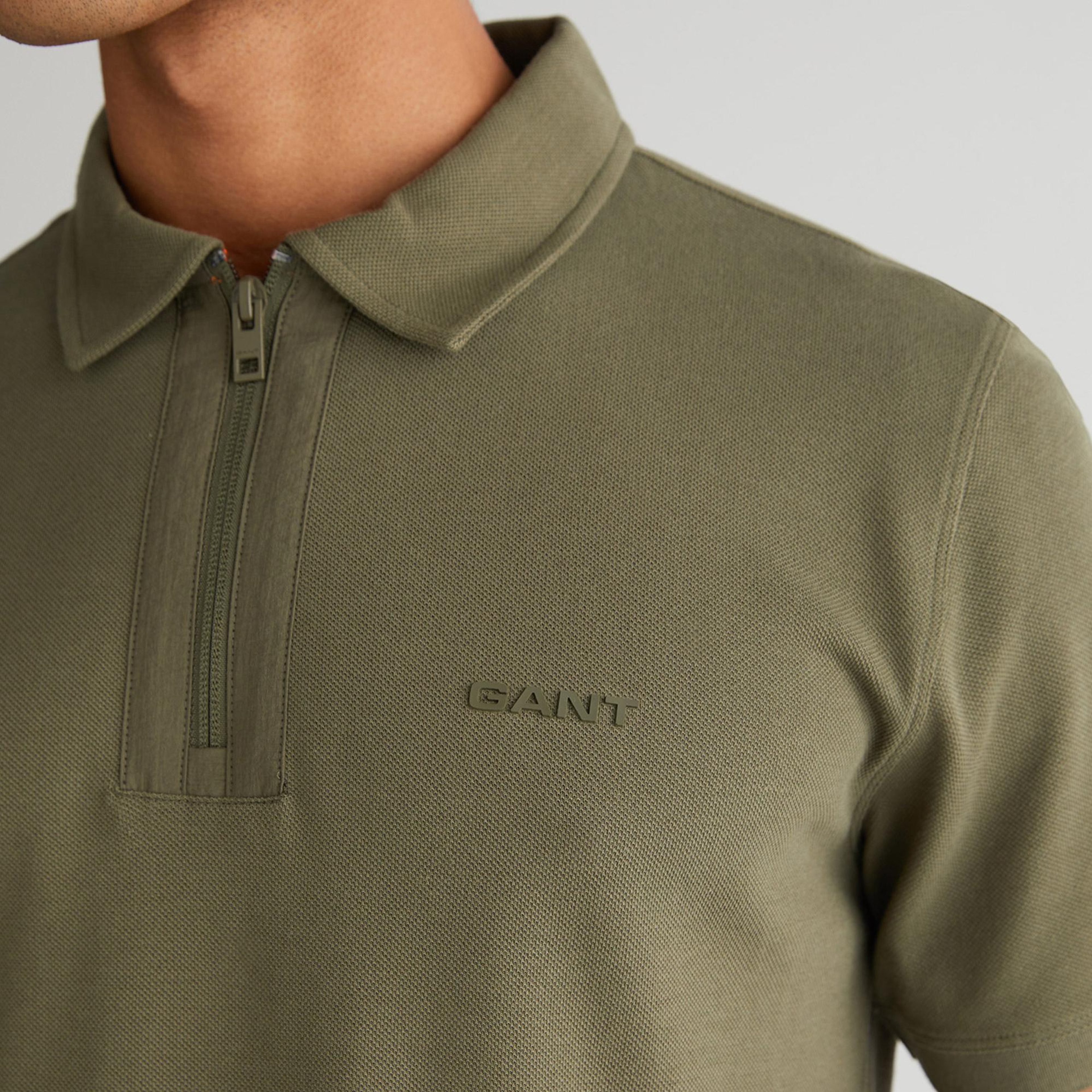 GANT Erkek Yeşil Regular Fit Logolu Polo