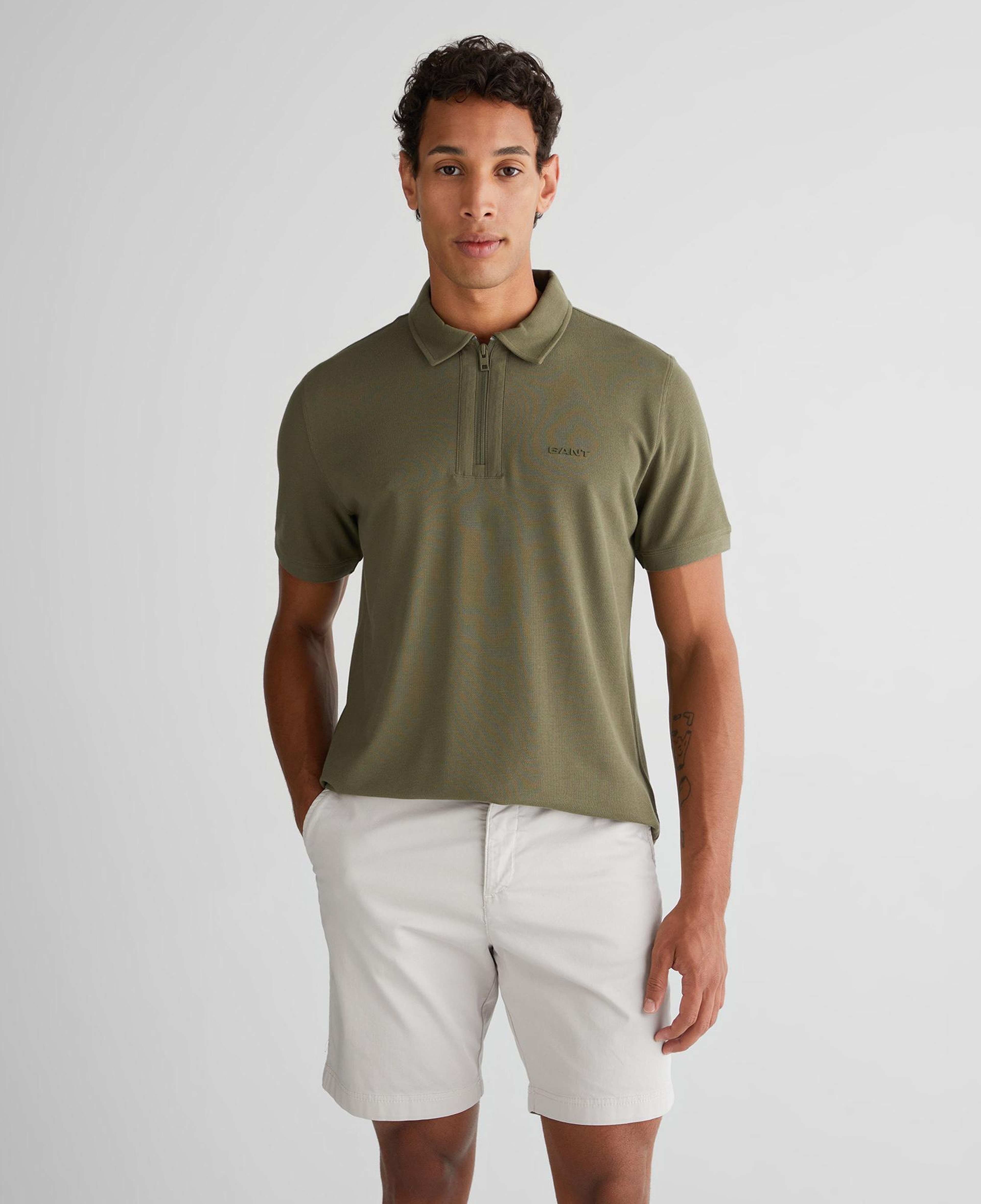 GANT Erkek Yeşil Regular Fit Logolu Polo