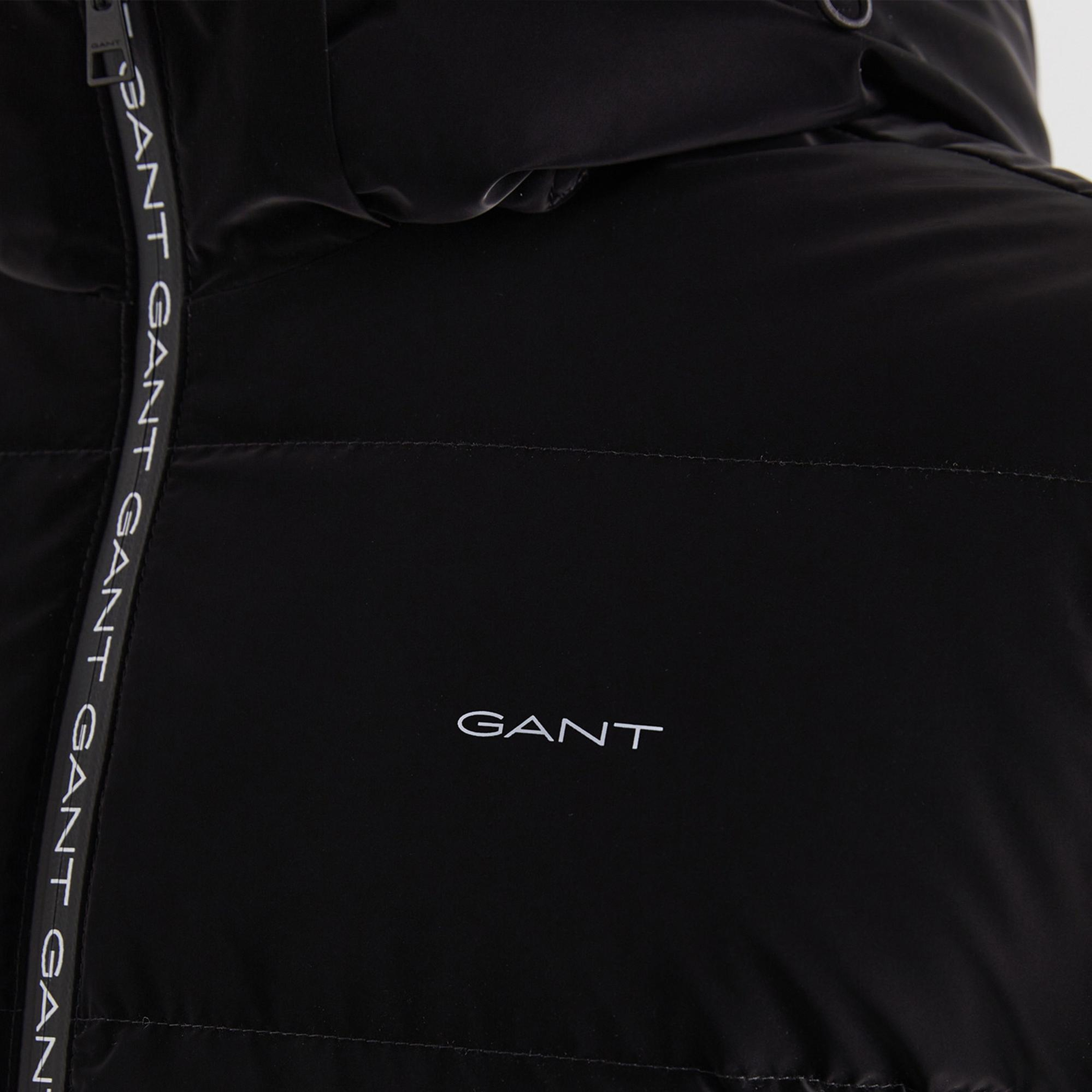 GANT Erkek Siyah Kapüşonlu Yelek