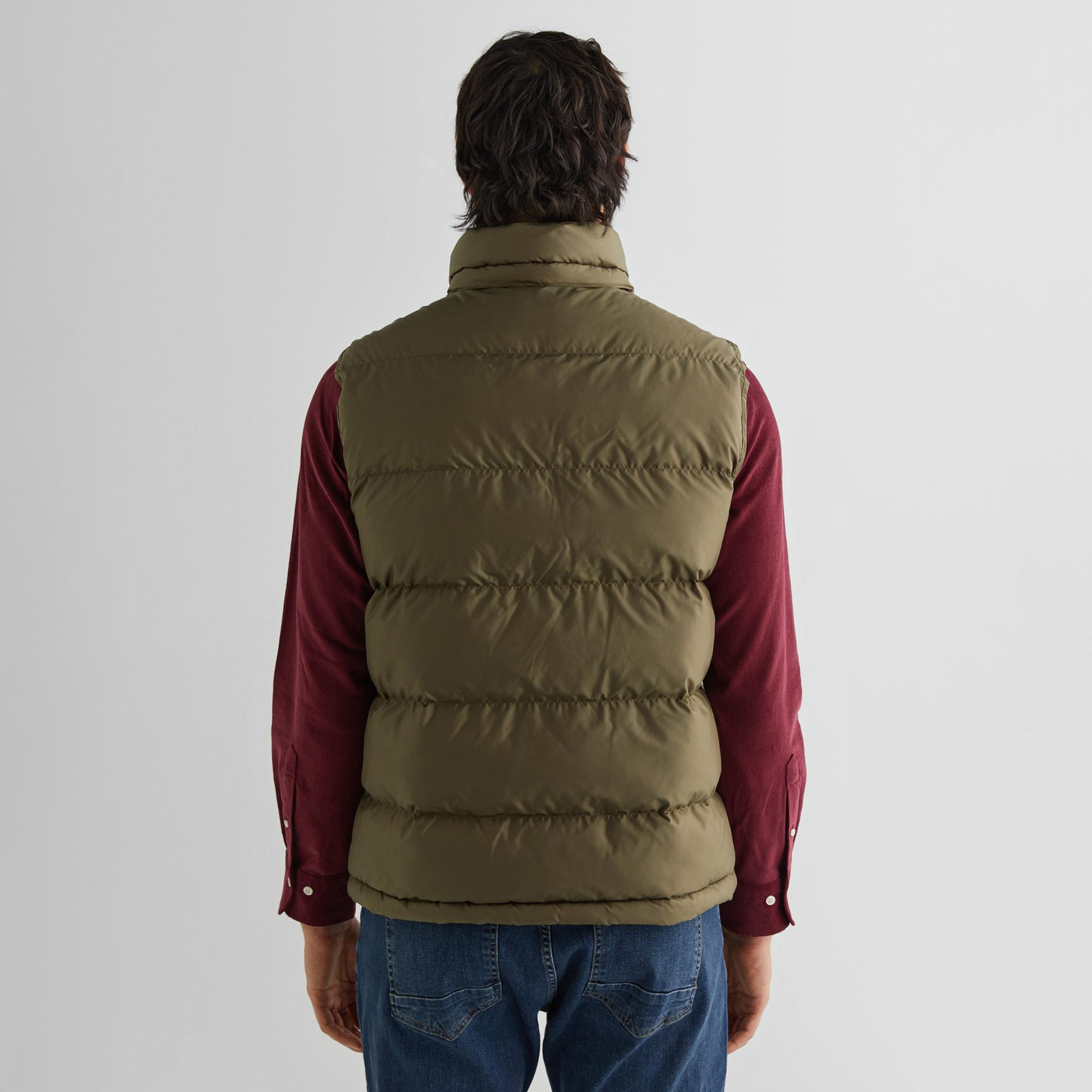 GANT Erkek Yeşil Kapüşonlu Yelek