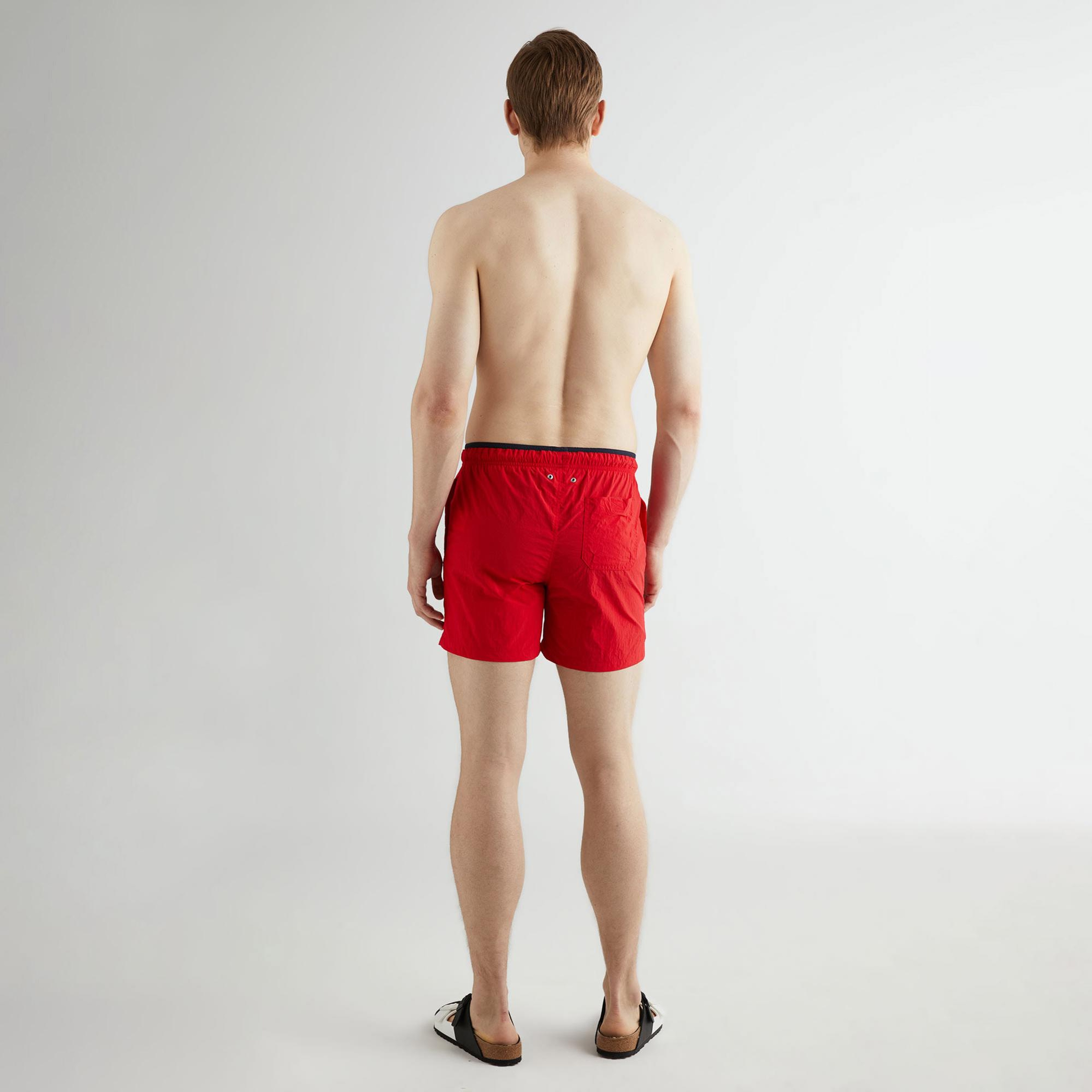 GANT Erkek Kırmızı Regular Fit Mayo Şort