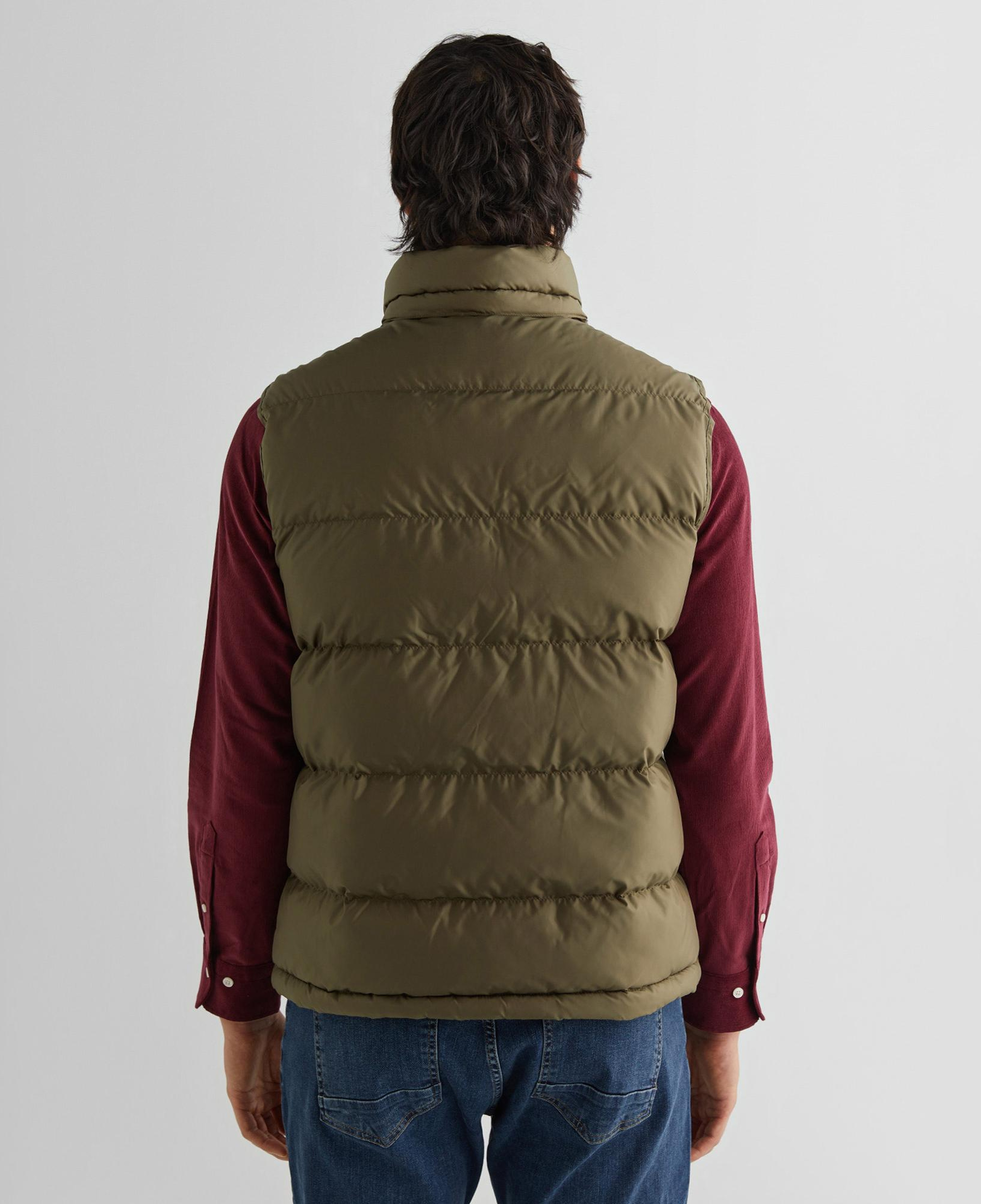 GANT Erkek Yeşil Kapüşonlu Yelek