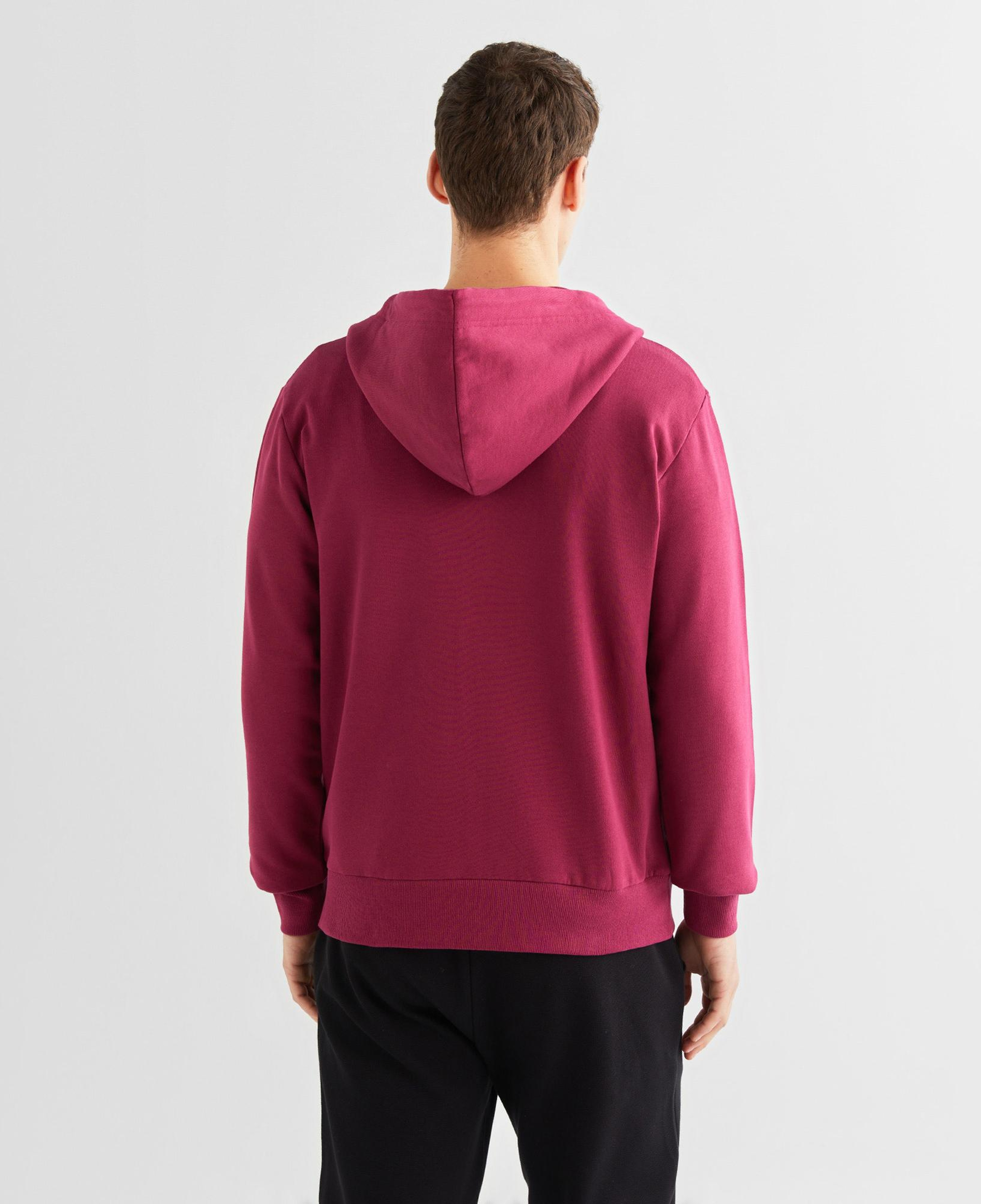 GANT Erkek Bordo Regular Fit Kapüşonlu Logolu Sweatshirt